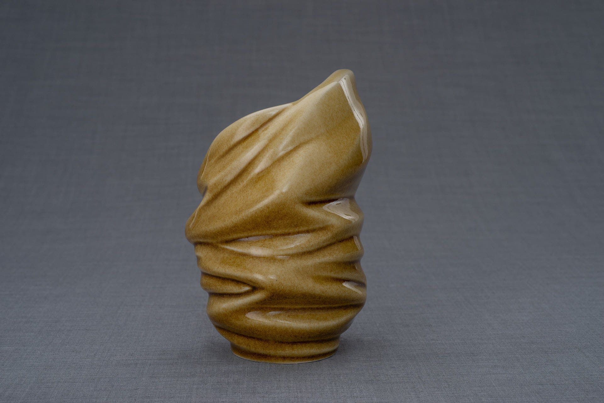 Pulvis Art Urns Keepsake Urn Handmade Cremation Keepsake Urn "Light" - Small | Dark Sand | Ceramic