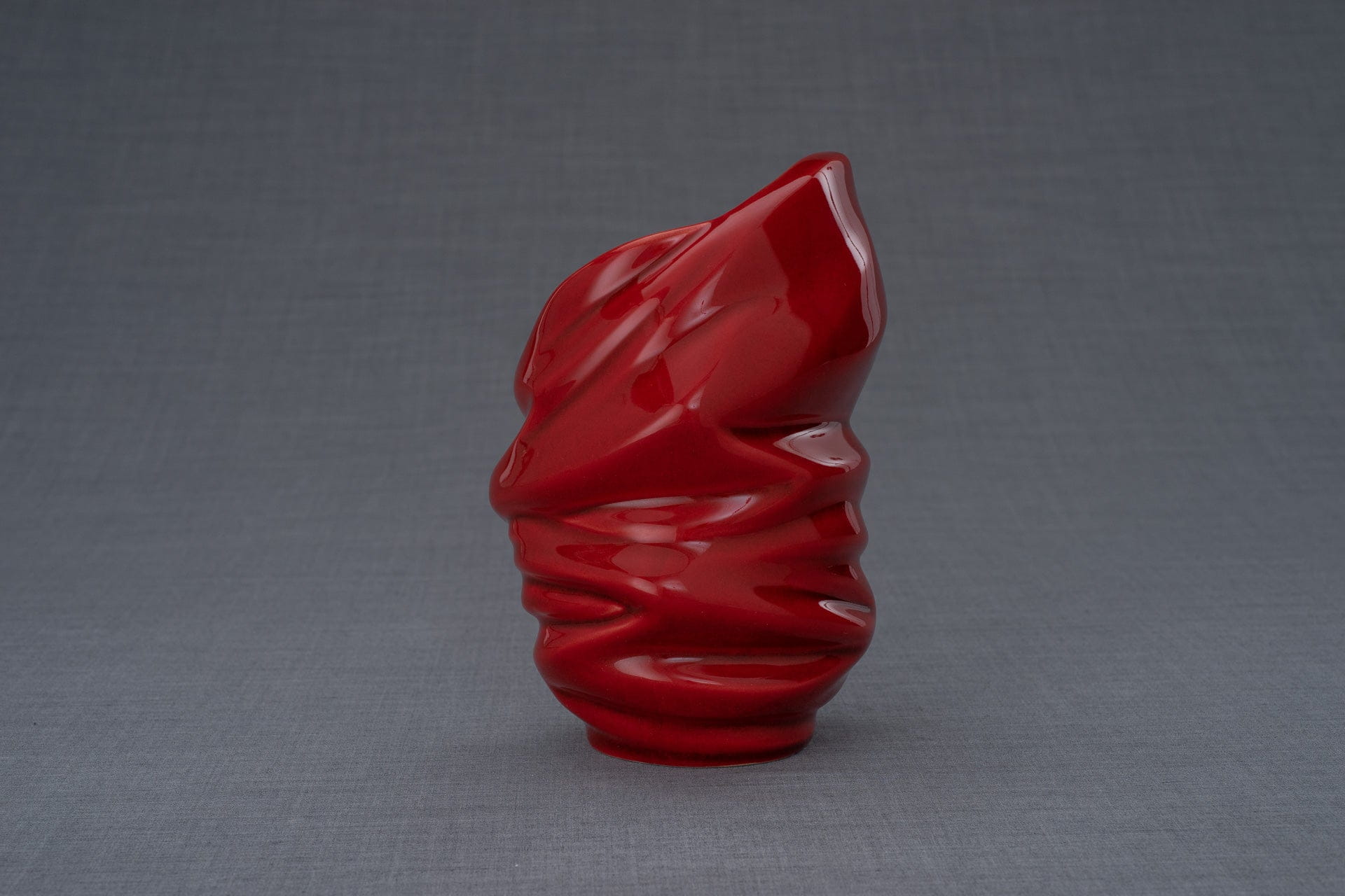 Pulvis Art Urns Keepsake Urn Handmade Cremation Keepsake Urn "Light" - Small | Red | Ceramic