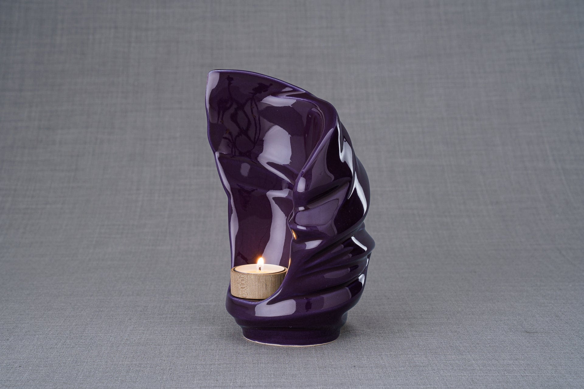 Pulvis Art Urns Keepsake Urn Handmade Cremation Keepsake Urn "Light" - Small | Violet | Ceramic