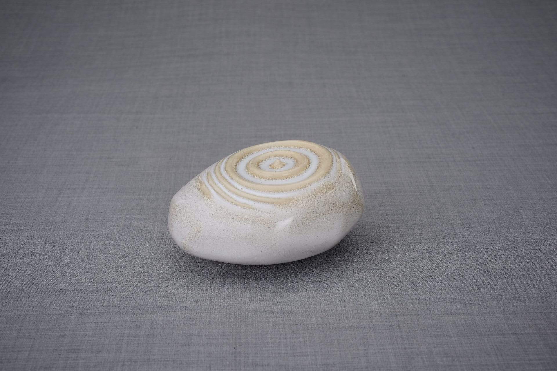 Resonance Handmade Cremation Keepsake Urn for Ashes, color Beige Melange-Pulvis Art Urns