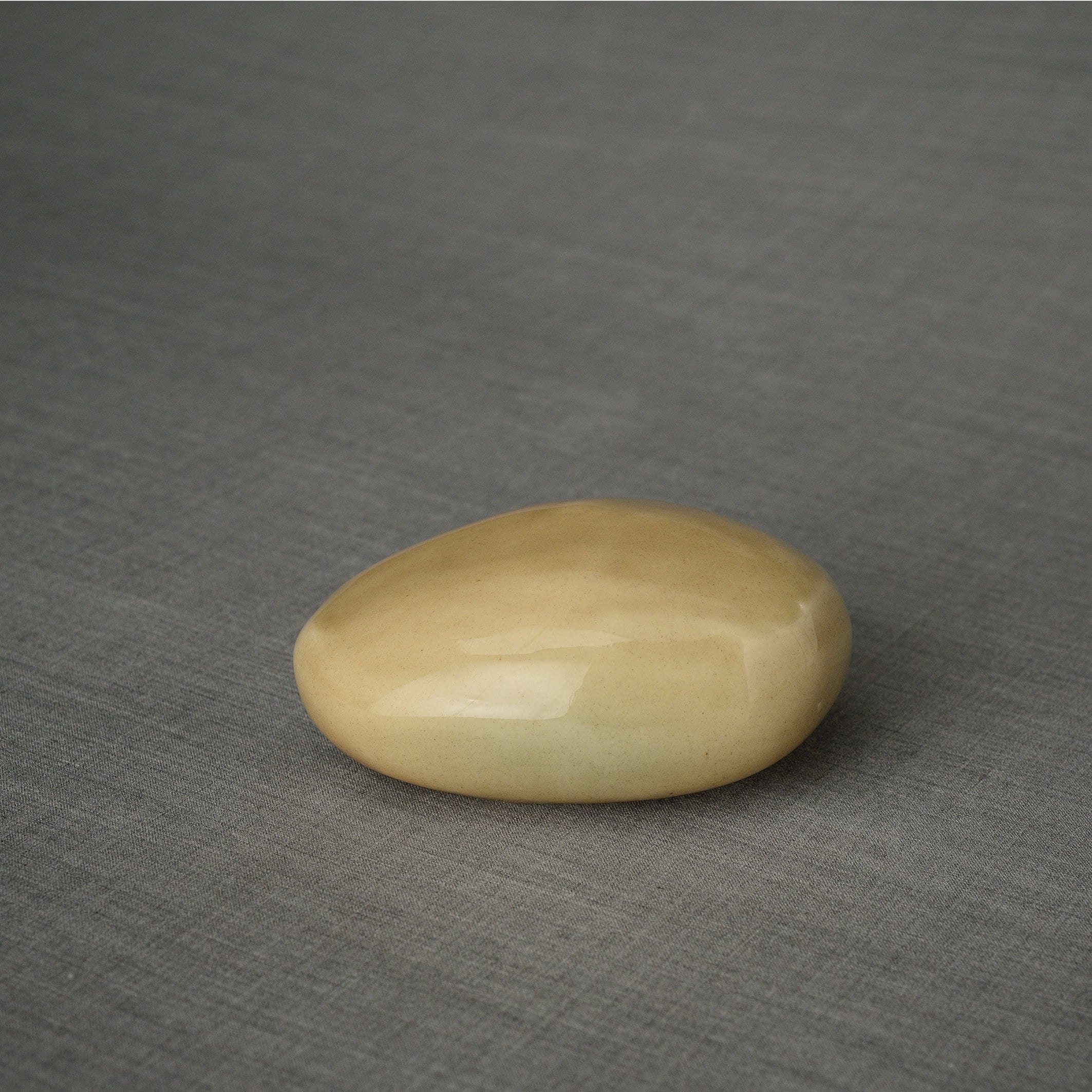 Stone Handmade Cremation Keepsake Urn for Ashes, color Light Sand-PulvisArtUrns-Pulvis Art Urns