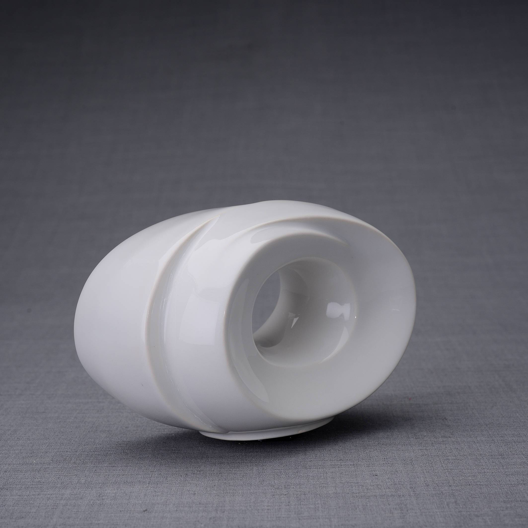 The Passage Handmade Cremation Keepsake Urn for Ashes, color White-PulvisArtUrns-Pulvis Art Urns
