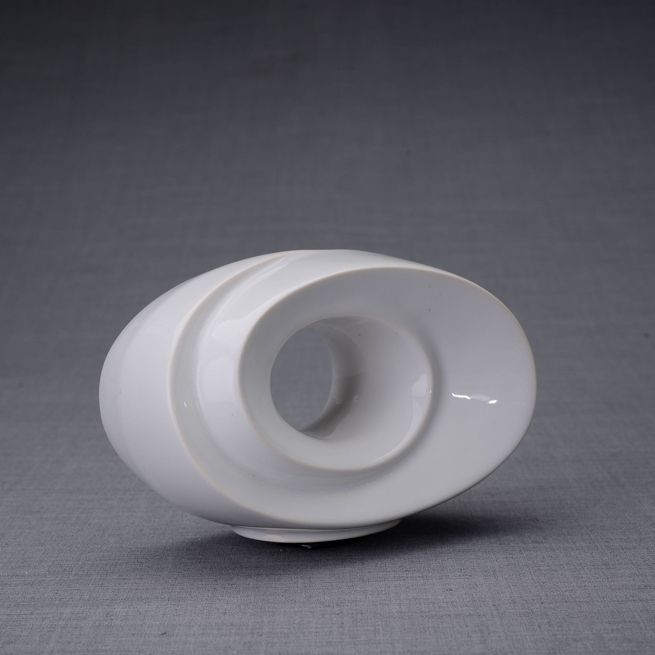 The Passage Handmade Cremation Keepsake Urn for Ashes, color White-PulvisArtUrns-Pulvis Art Urns