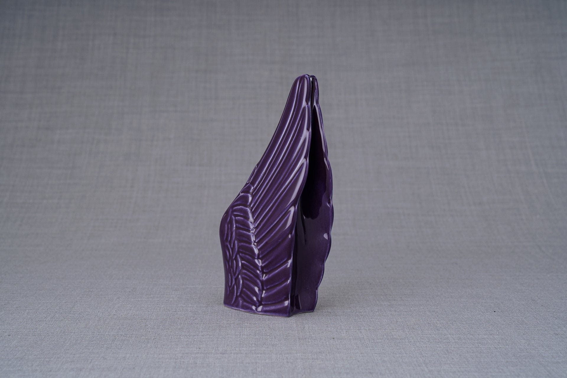 Pulvis Art Urns Keepsake Urn Handmade Cremation Keepsake Urn "Wings" - Small | Violet | Ceramic