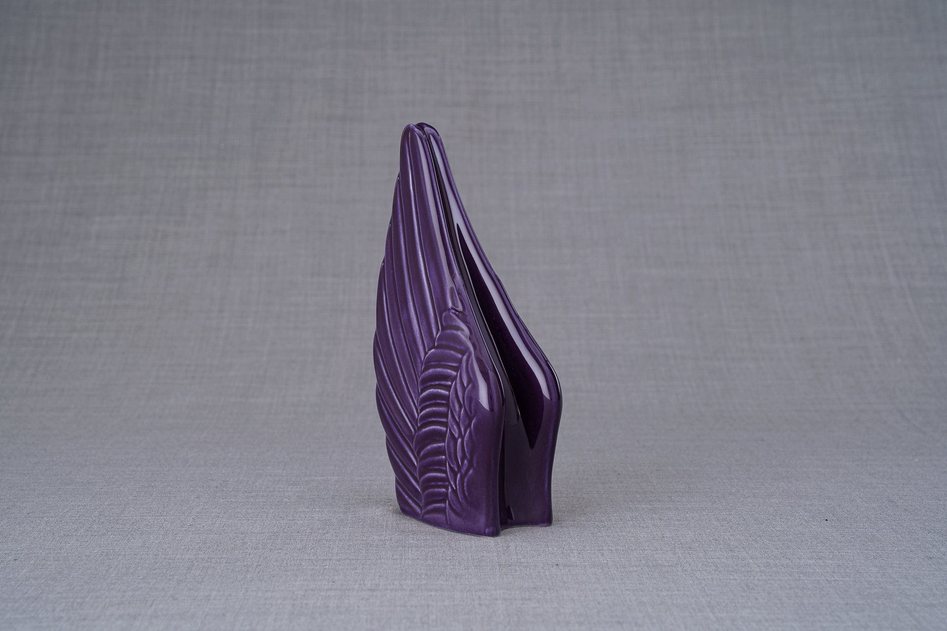Pulvis Art Urns Keepsake Urn Handmade Cremation Keepsake Urn "Wings" - Small | Violet | Ceramic