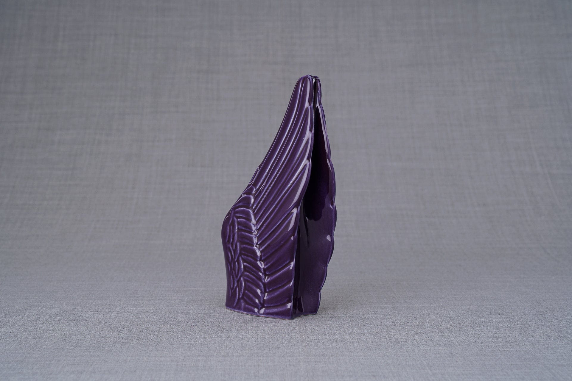Pulvis Art Urns Keepsake Urn Handmade Cremation Keepsake Urn "Wings" - Small | Violet | Ceramic