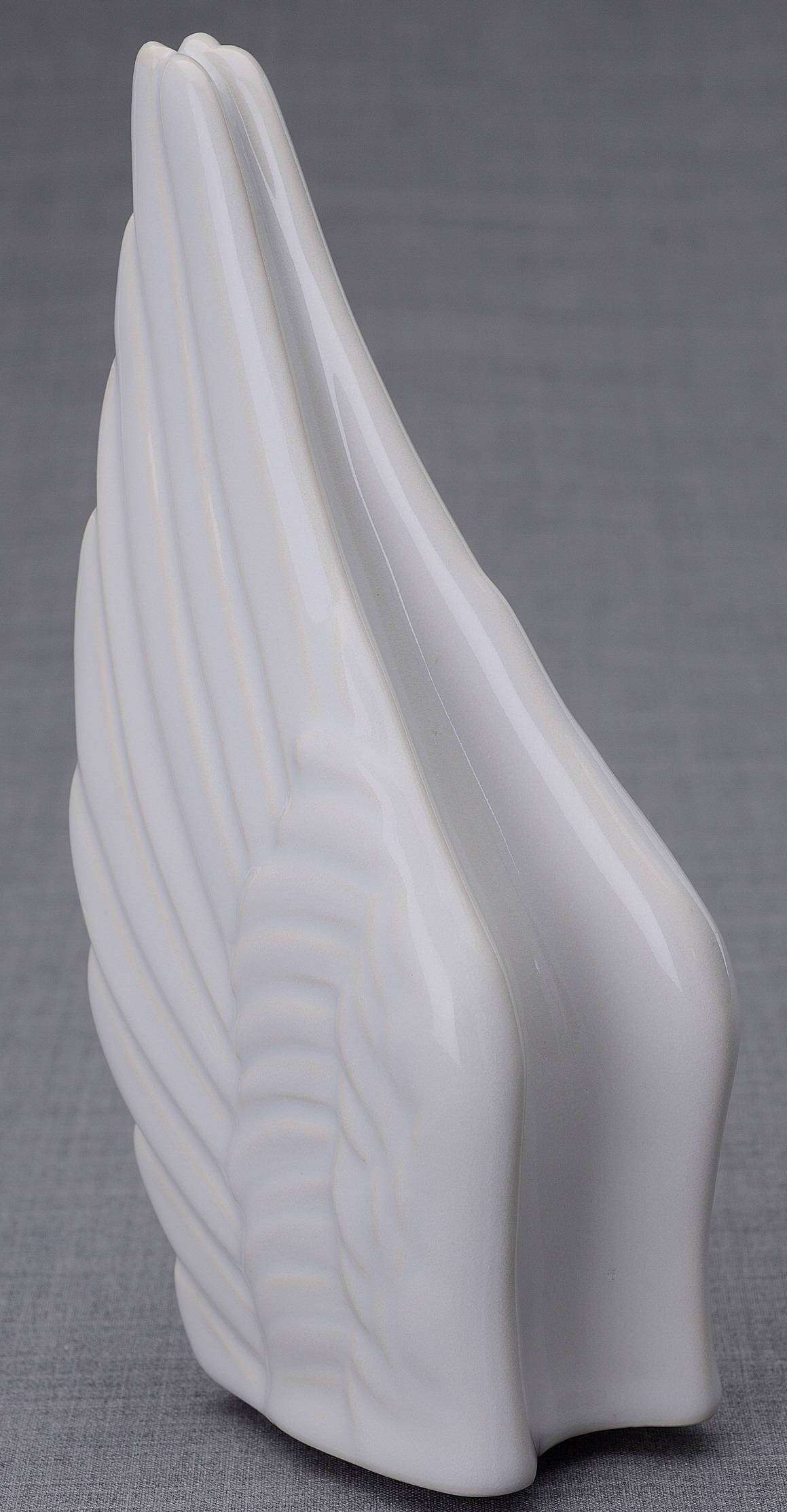 Wings Handmade Cremation Keepsake Urn for Ashes, color White-PulvisArtUrns-Pulvis Art Urns