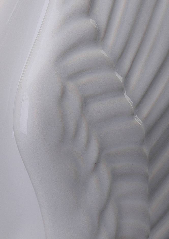 Wings Handmade Cremation Keepsake Urn for Ashes, color White-PulvisArtUrns-Pulvis Art Urns