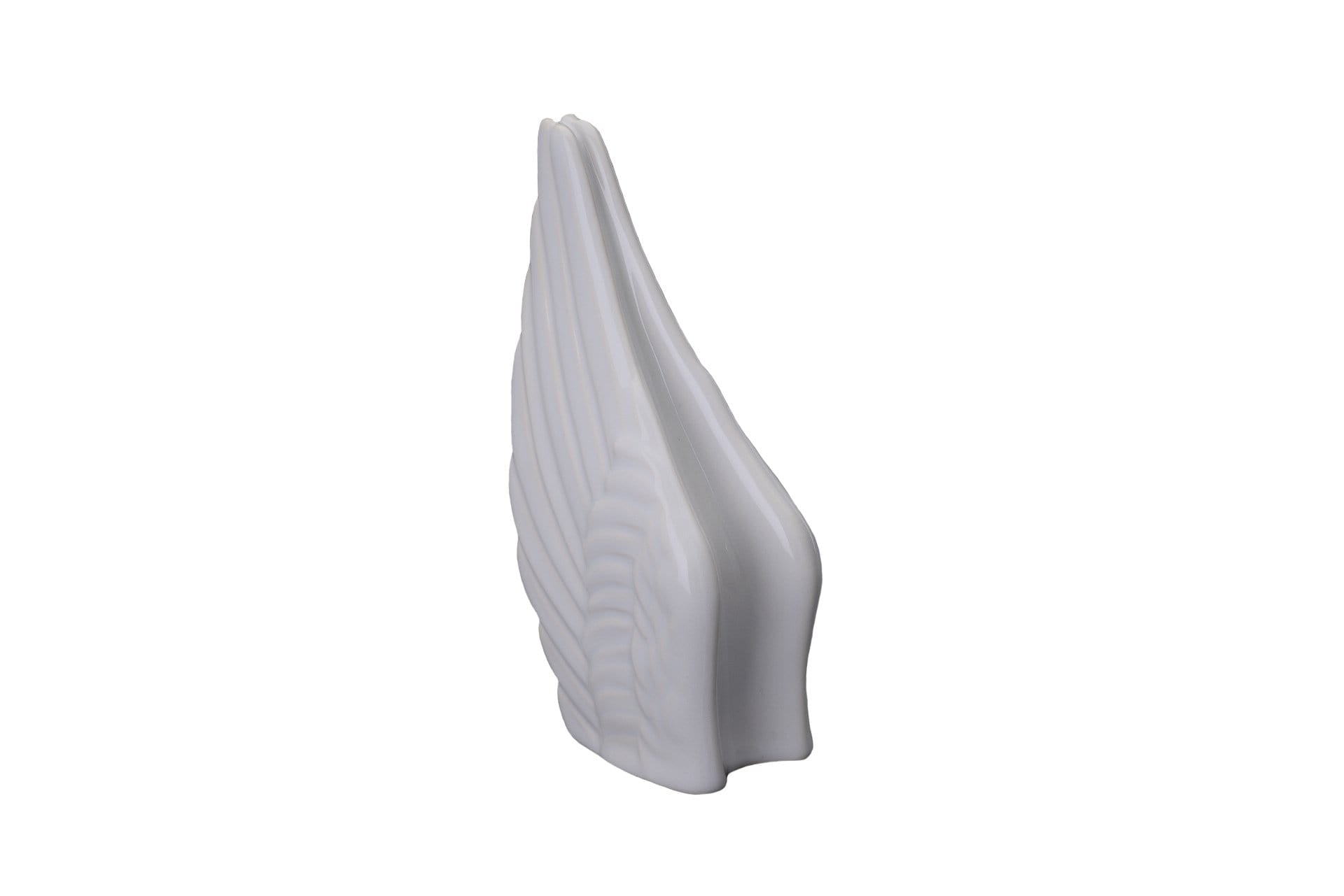 Wings Handmade Cremation Keepsake Urn for Ashes, color White-Pulvis Art Urns