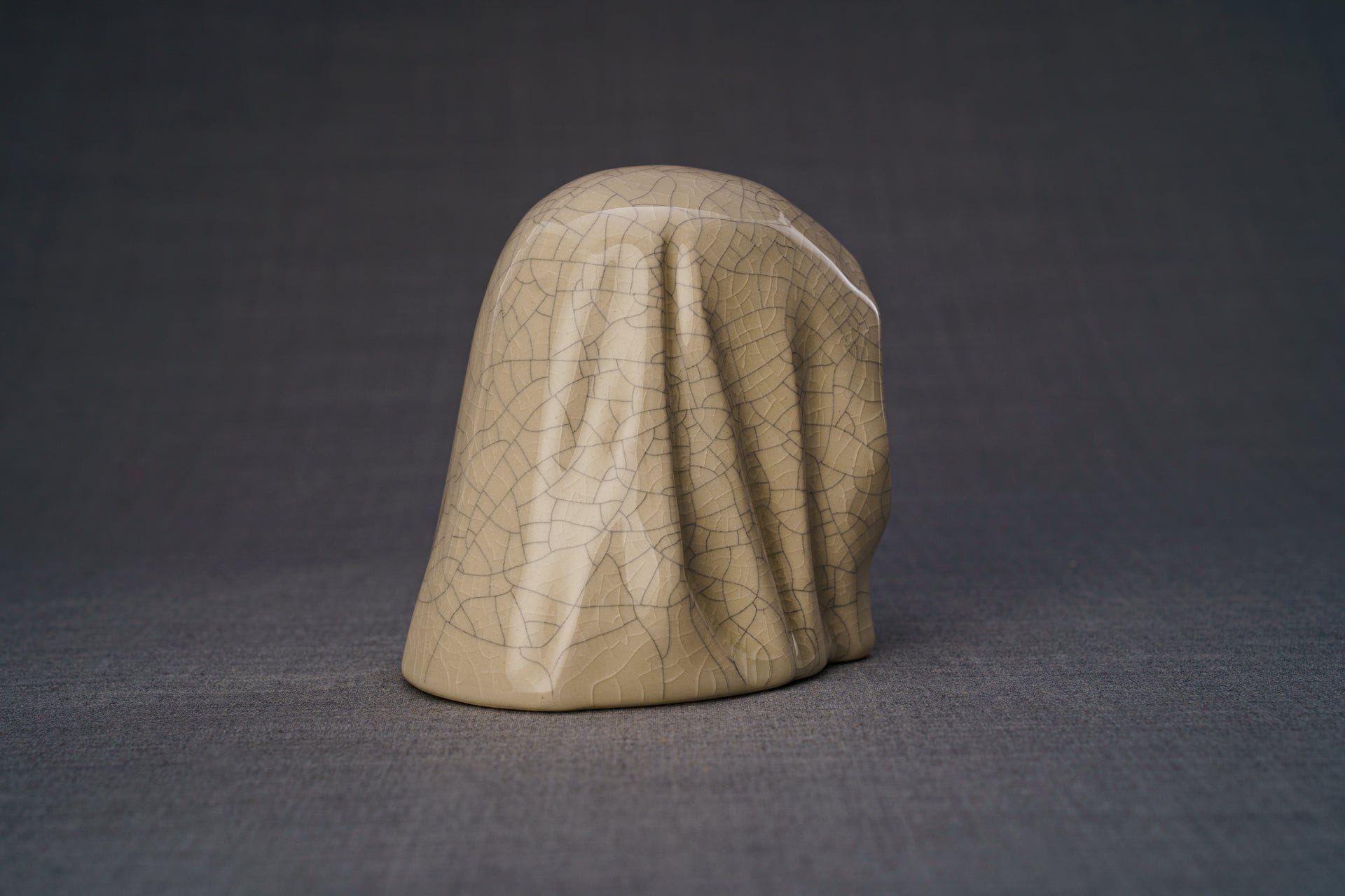 Pulvis Art Urns Keepsake Urn Handmade Mini Keepsake Urn "The Holy Mother" - Craquelure | Ceramic
