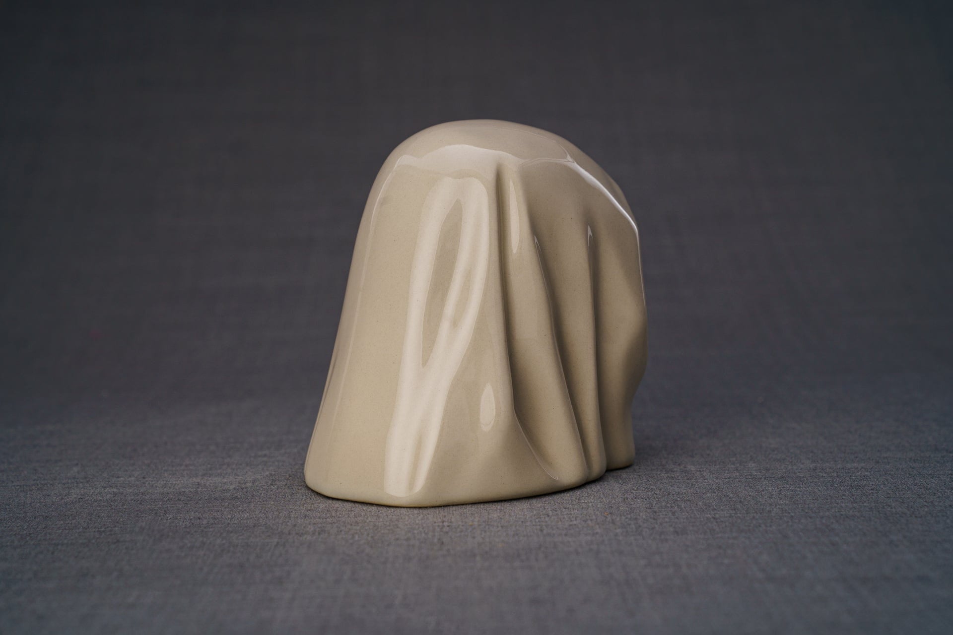 Pulvis Art Urns Keepsake Urn Handmade Mini Keepsake Urn "The Holy Mother" - Transparent | Ceramic