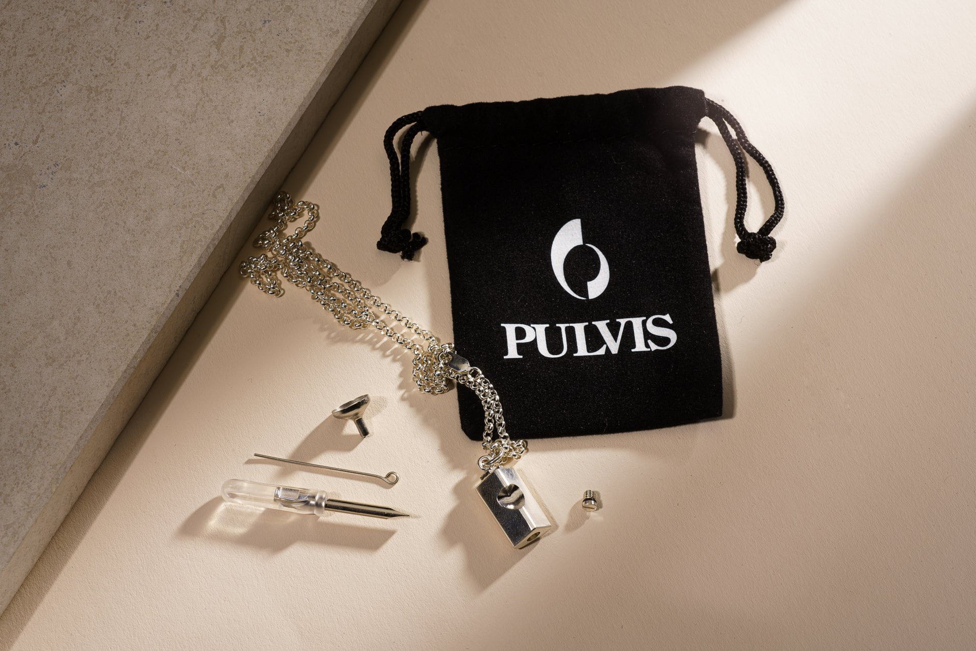 Pulvis Art Urns Memorial Cremation Necklace – Heart | Silver | Handmade Cremation Jewelry
