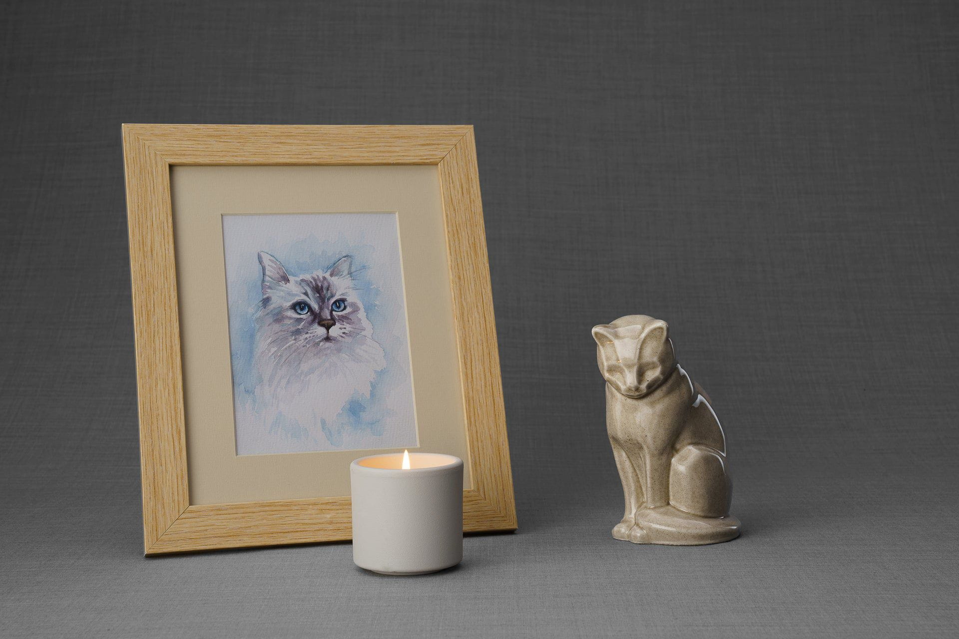 Pulvis Art Urns "Mini Neko" Pet Memorial Bundle - 4 pcs. | Handmade