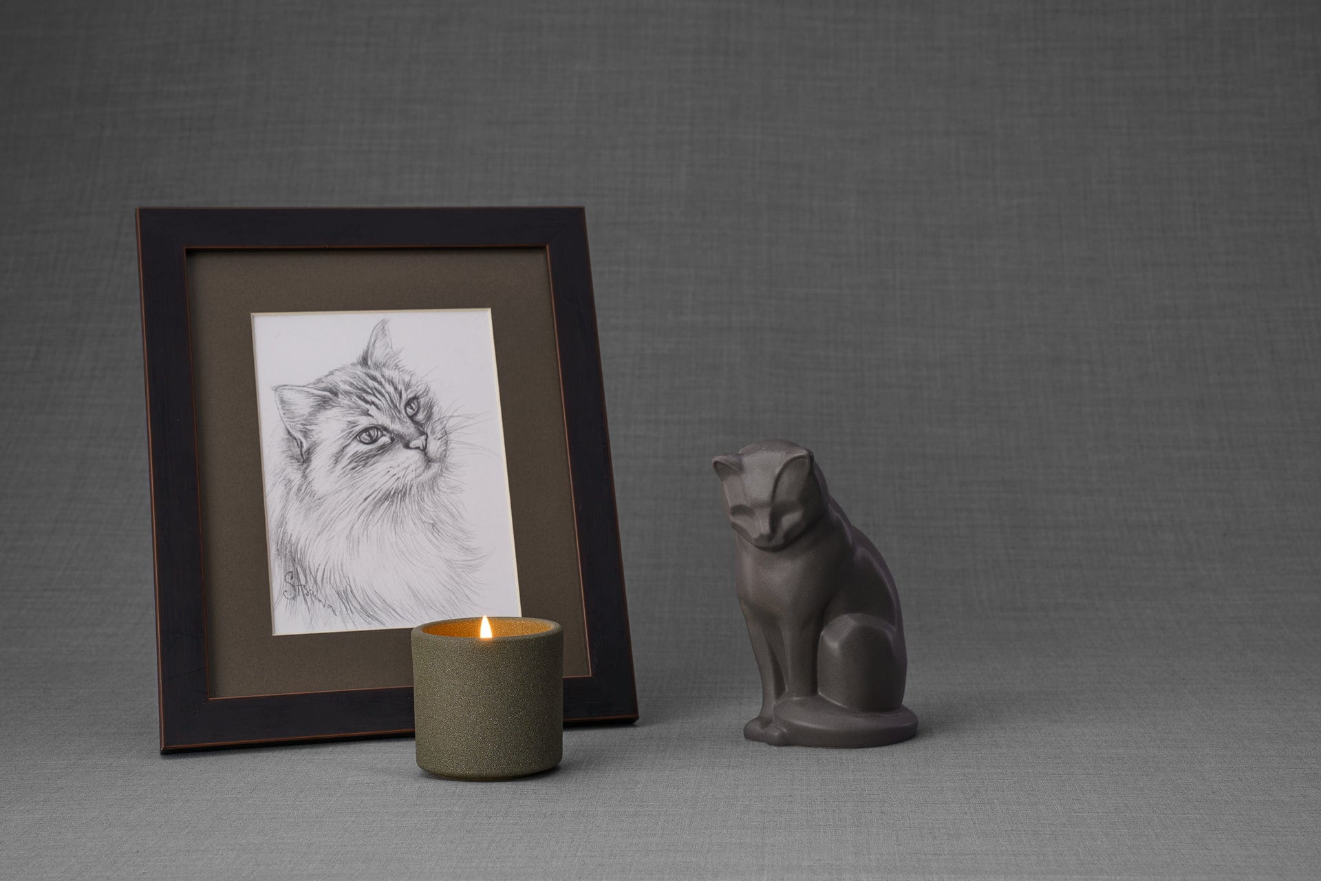 Pulvis Art Urns "Mini Neko" Pet Memorial Bundle - 4 pcs. | Handmade