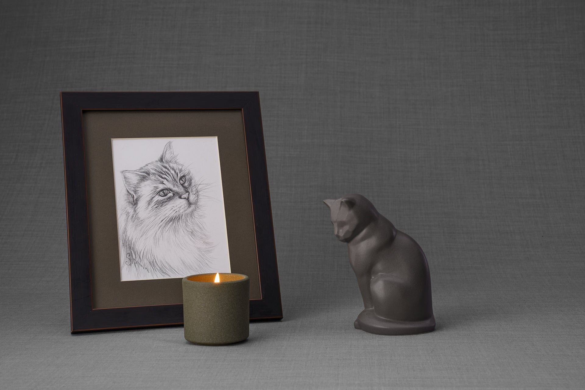 Pulvis Art Urns "Mini Neko" Pet Memorial Bundle - 4 pcs. | Handmade