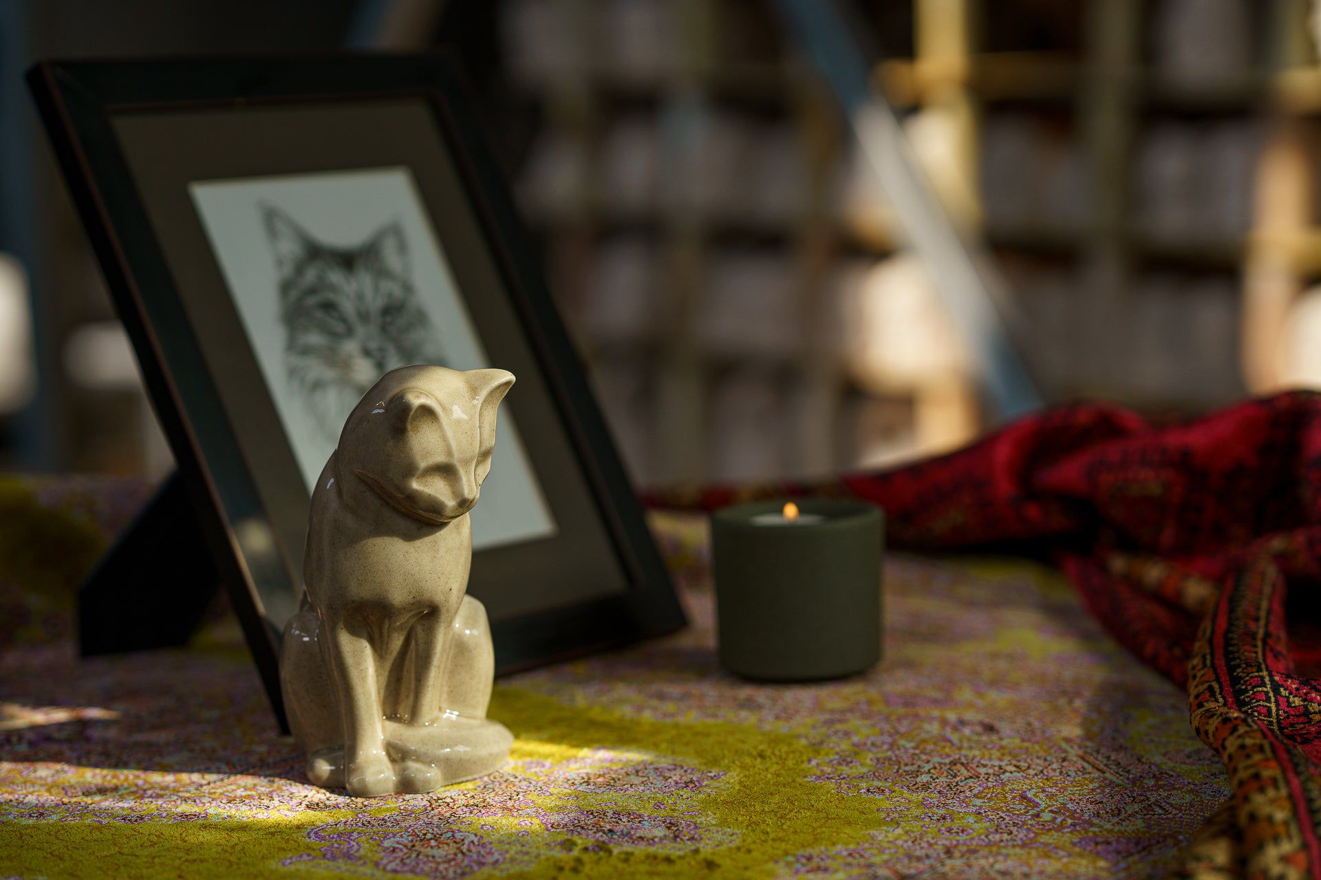 Pulvis Art Urns "Mini Neko" Pet Memorial Bundle - 4 pcs. | Handmade