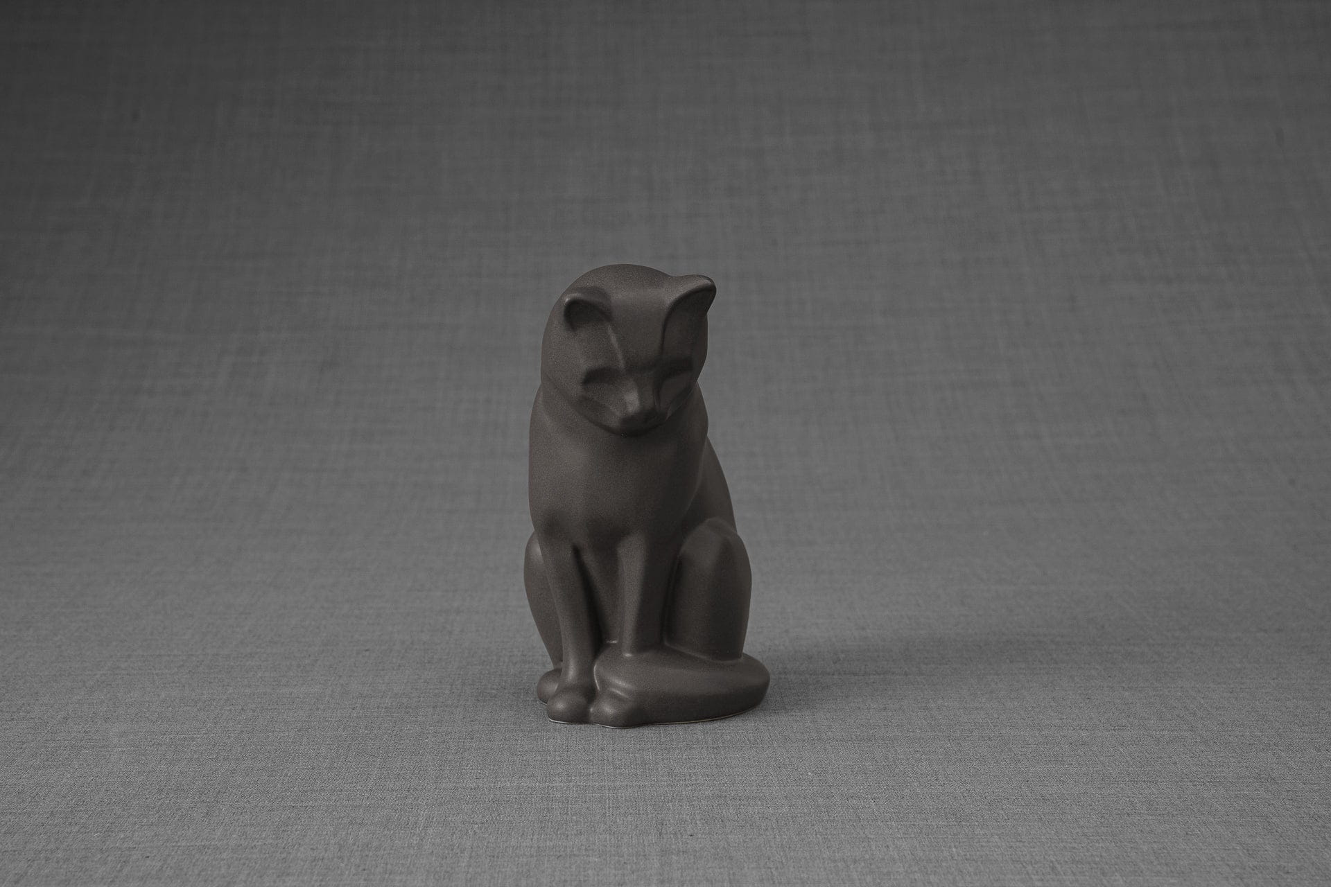 Pulvis Art Urns Gray Matte / Light "Mini Neko" Pet Memorial Bundle - 4 pcs. | Handmade