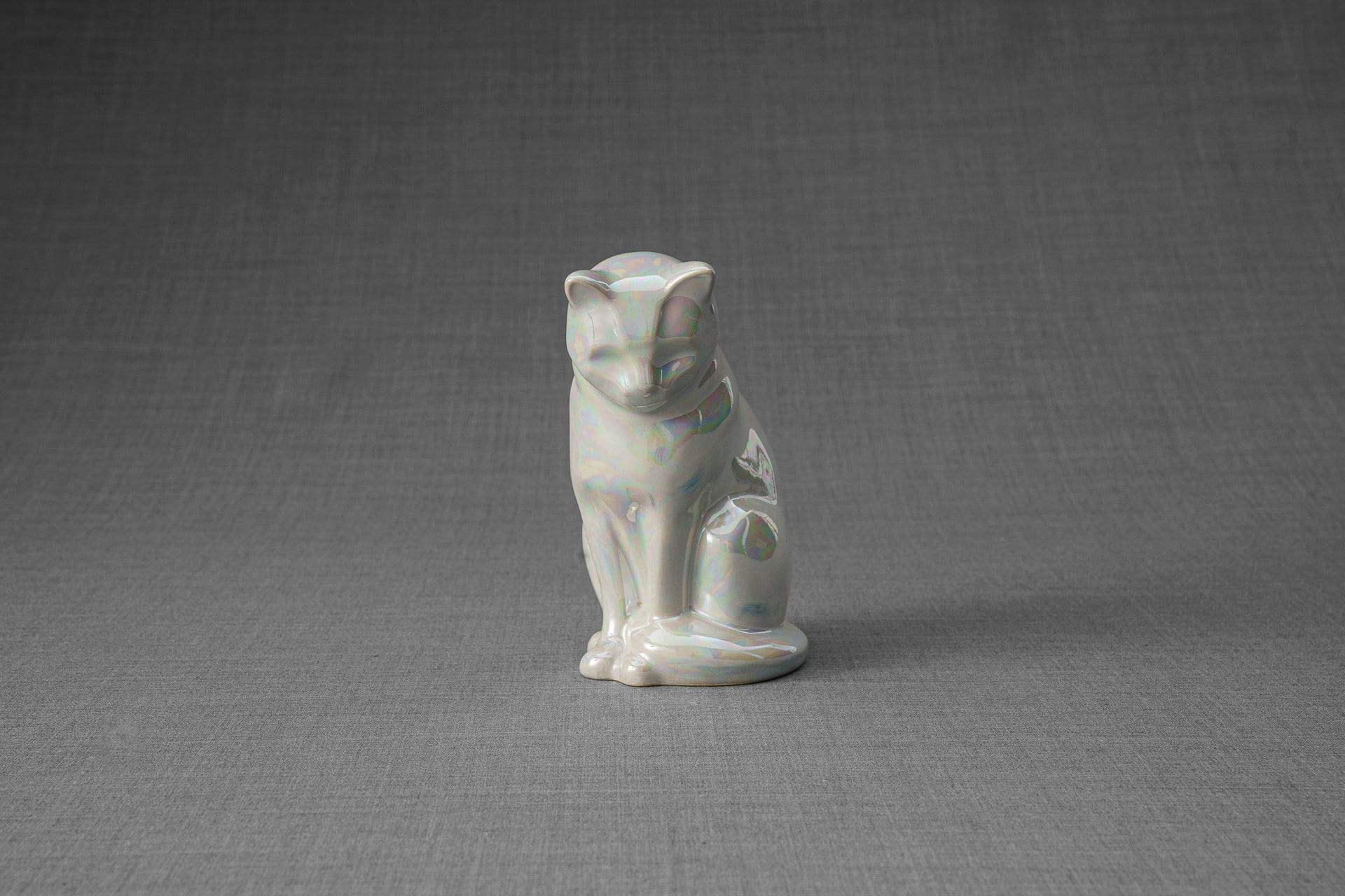 Pulvis Art Urns Pearly White / Light "Mini Neko" Pet Memorial Bundle - 4 pcs. | Handmade