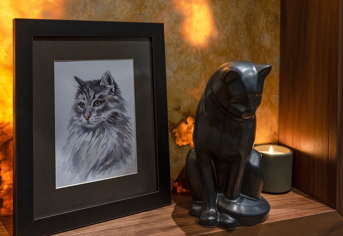 Pulvis Art Urns "Neko" Pet Memorial Bundle - 4 pcs. | Handmade