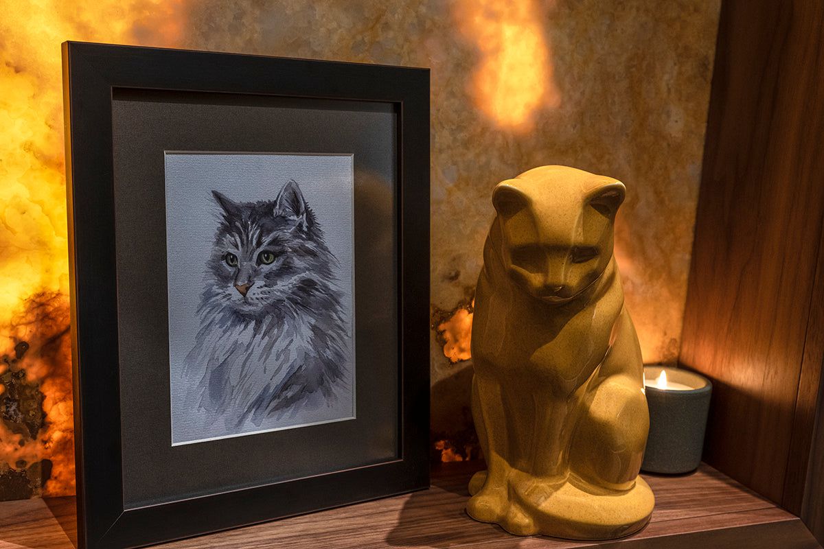 Pulvis Art Urns "Neko" Pet Memorial Bundle - 4 pcs. | Handmade