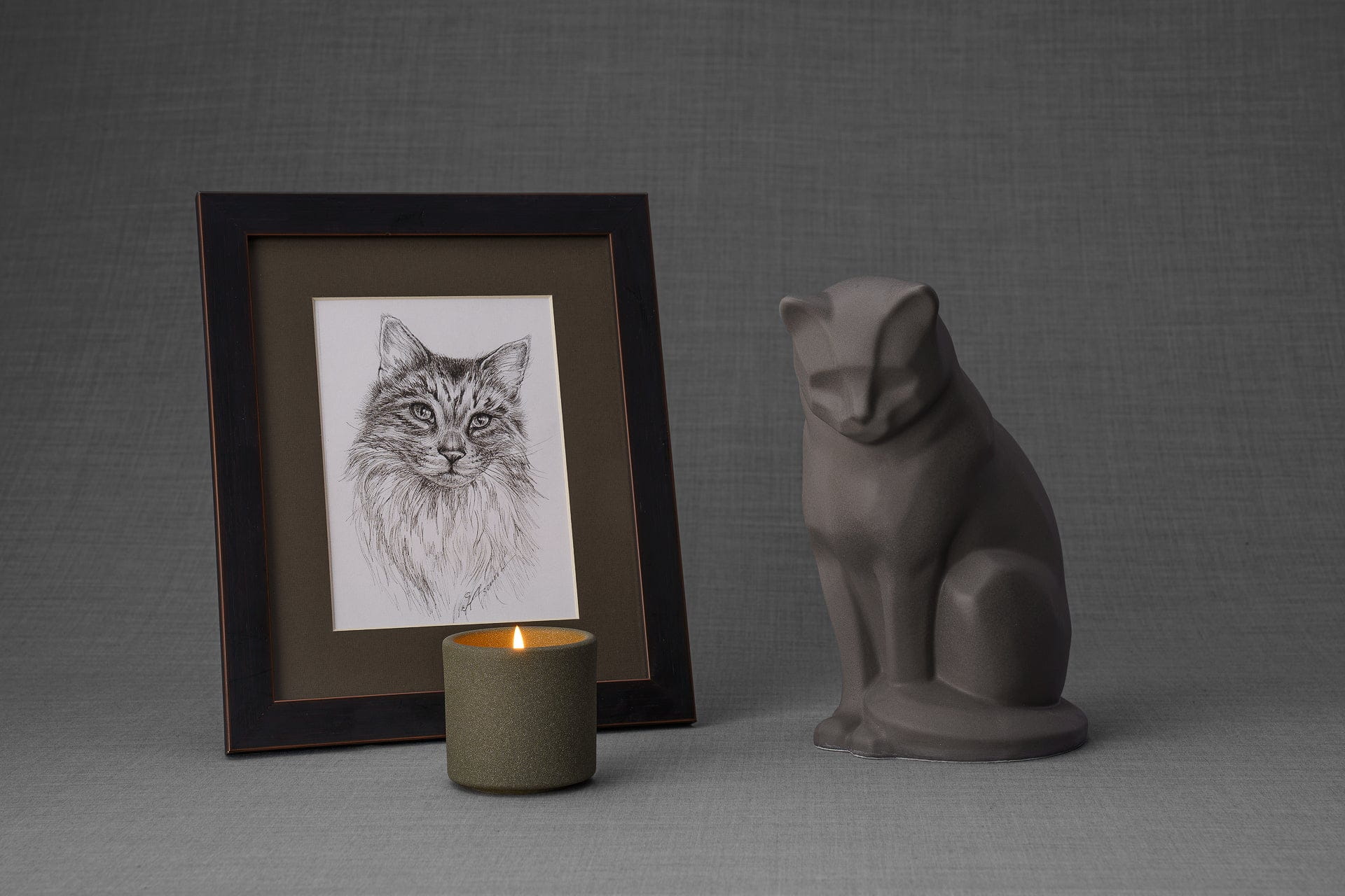 Pulvis Art Urns "Neko" Pet Memorial Bundle - 4 pcs. | Handmade