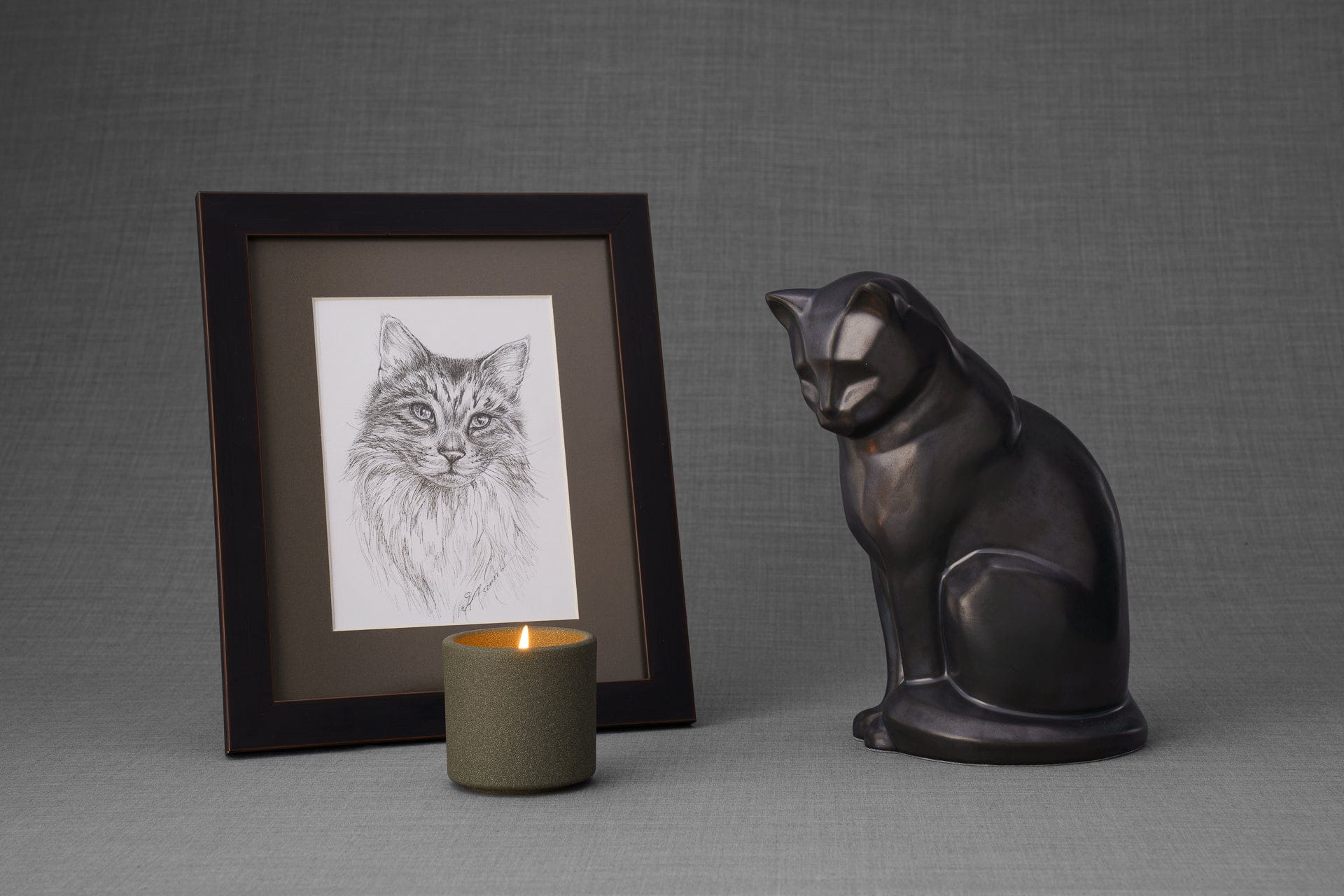Pulvis Art Urns "Neko" Pet Memorial Bundle - 4 pcs. | Handmade