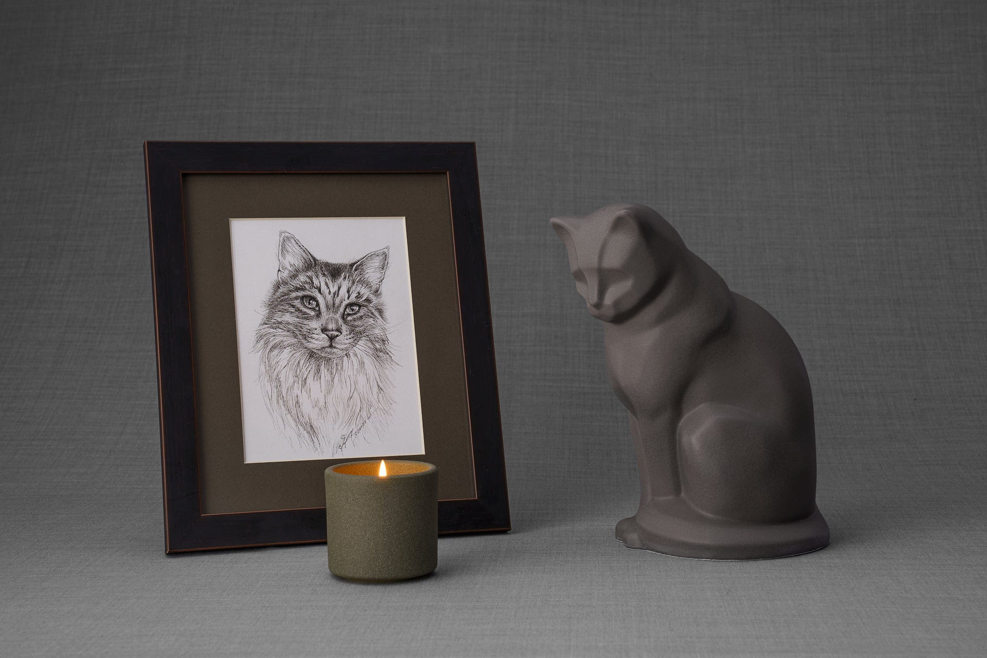 Pulvis Art Urns "Neko" Pet Memorial Bundle - 4 pcs. | Handmade