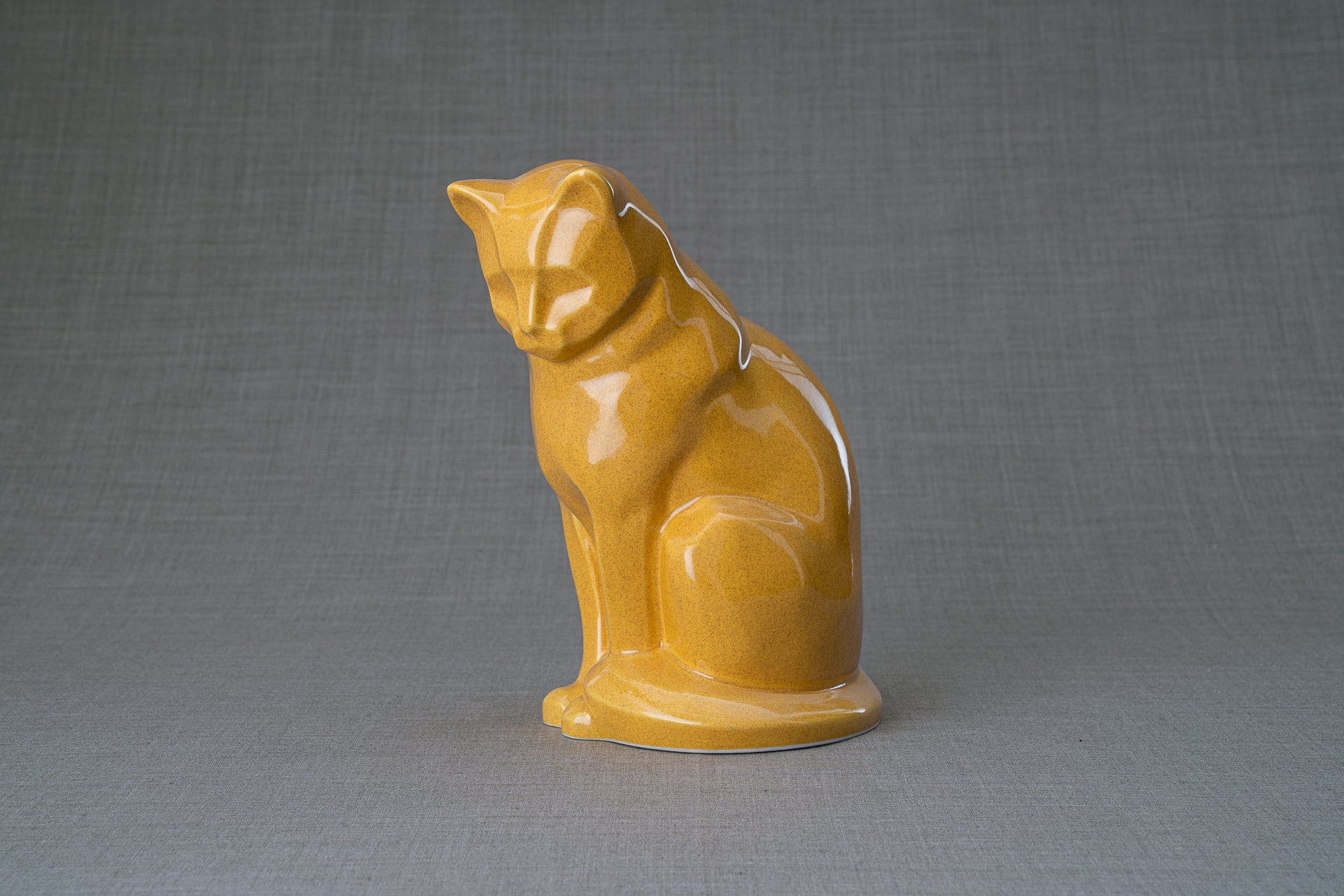 Pulvis Art Urns Amber Yellow / Light "Neko" Pet Memorial Bundle - 4 pcs. | Handmade