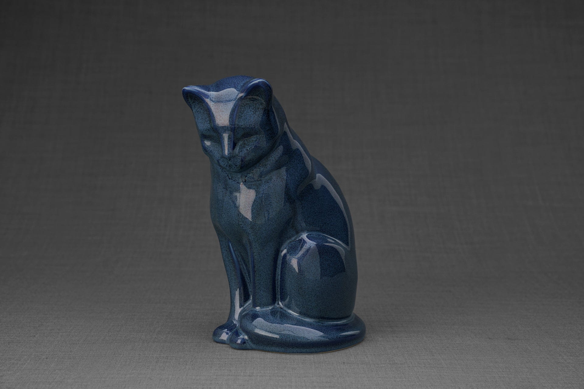 Pulvis Art Urns Blue Melange / Light "Neko" Pet Memorial Bundle - 4 pcs. | Handmade