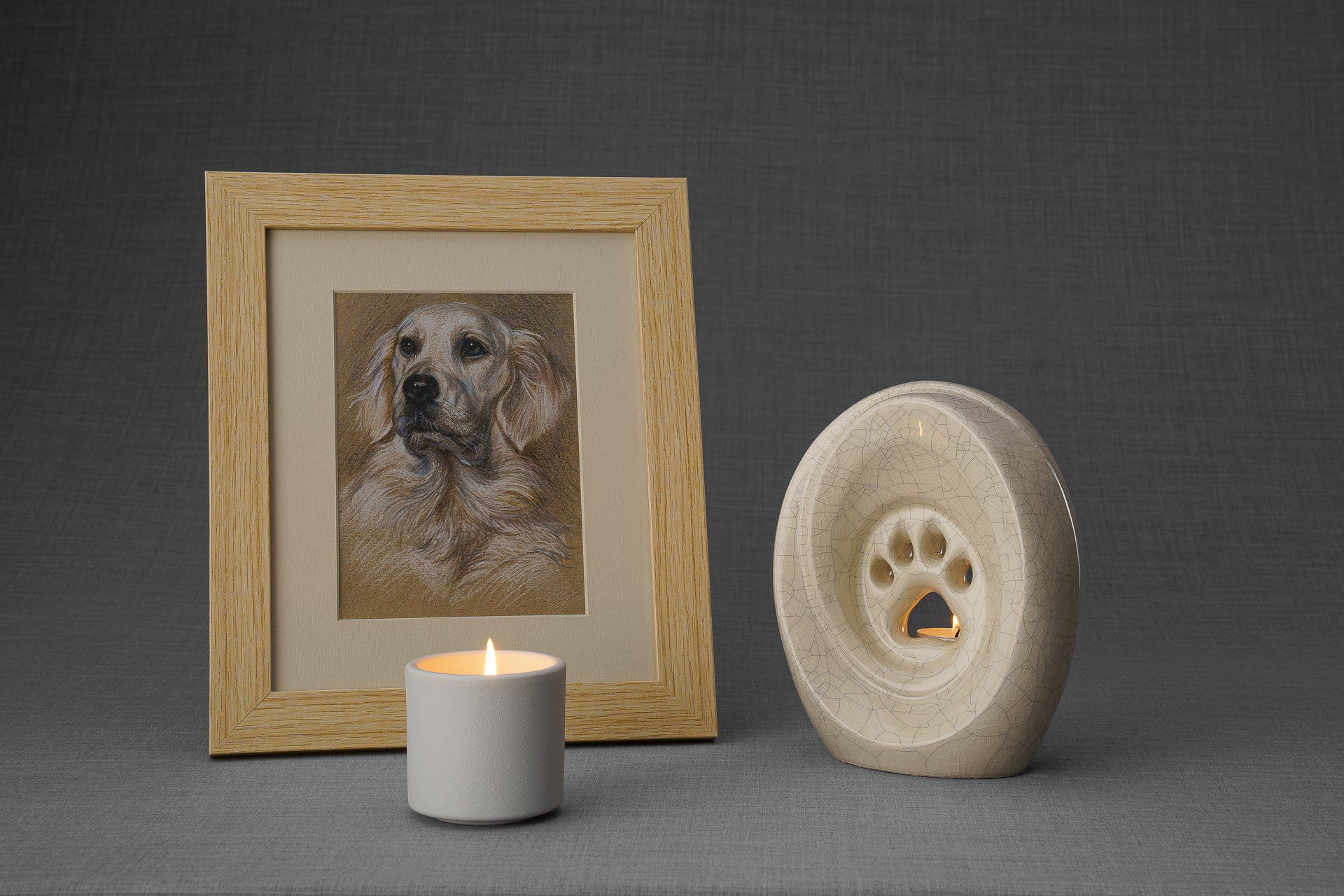 Pulvis Art Urns "Paw" Pet Memorial Bundle - 4 pcs. | Handmade