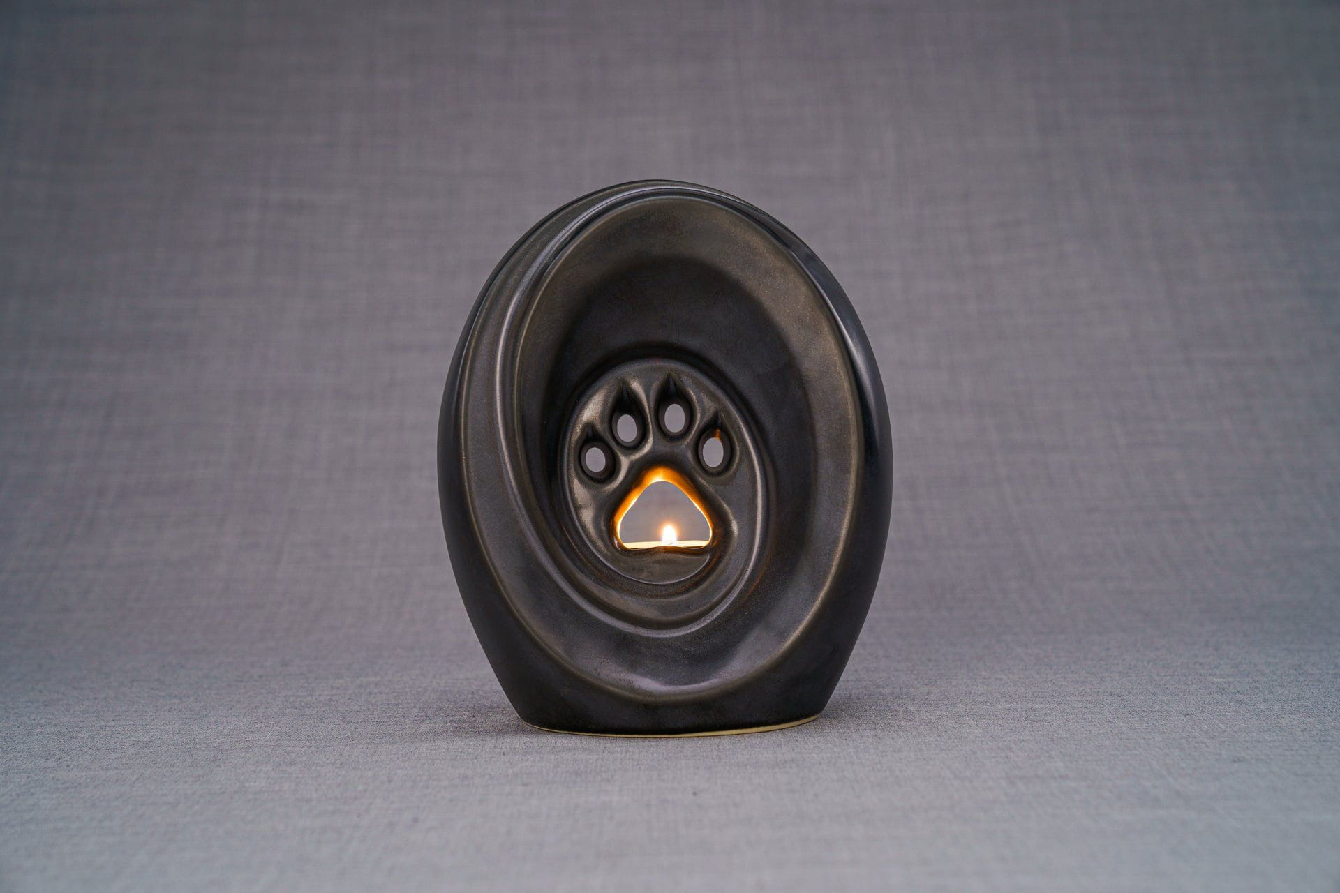 Pulvis Art Urns Dark Matte / Light "Paw" Pet Memorial Bundle - 4 pcs. | Handmade