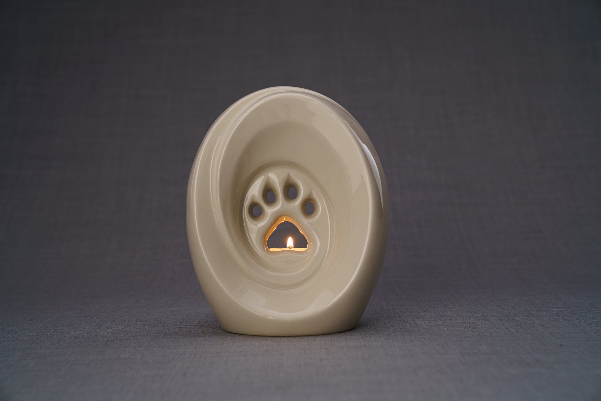Pulvis Art Urns Transparent / Light "Paw" Pet Memorial Bundle - 4 pcs. | Handmade