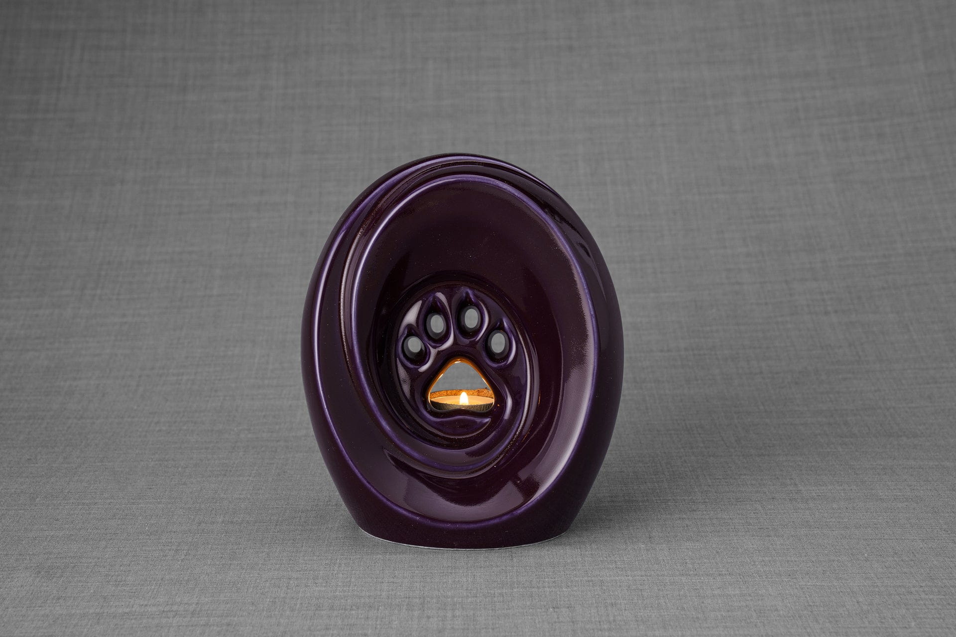 Pulvis Art Urns Violet / Light "Paw" Pet Memorial Bundle - 4 pcs. | Handmade