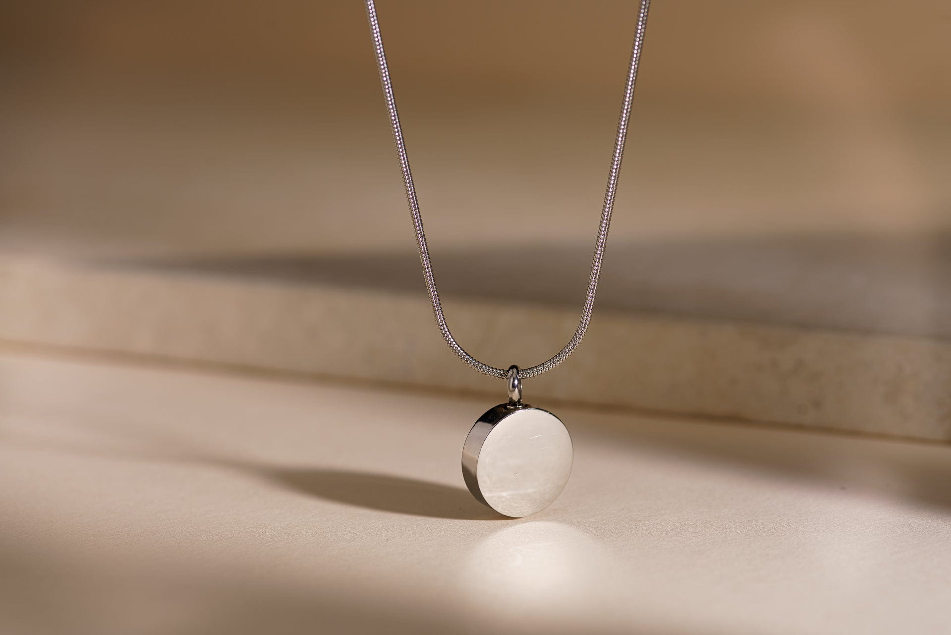 Pulvis Art Urns Pet Cremation Necklace – Paw | Stainless Steel | Memorial Jewelry | Silver Finish
