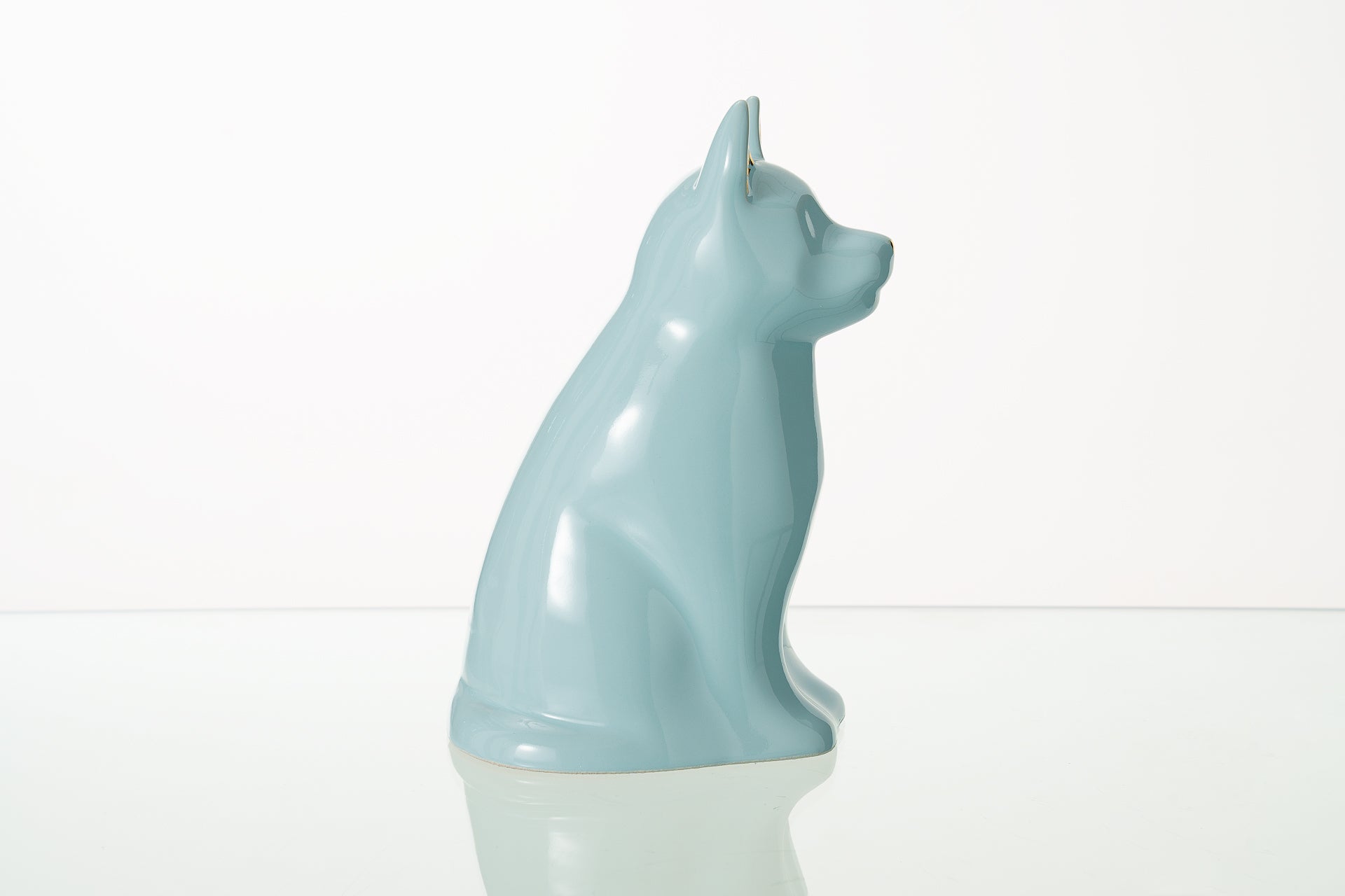 Pulvis Art Urns Pet Urn "Barkley" Pet Urn for Dog - Baby Blue | Ceramic | Handmade