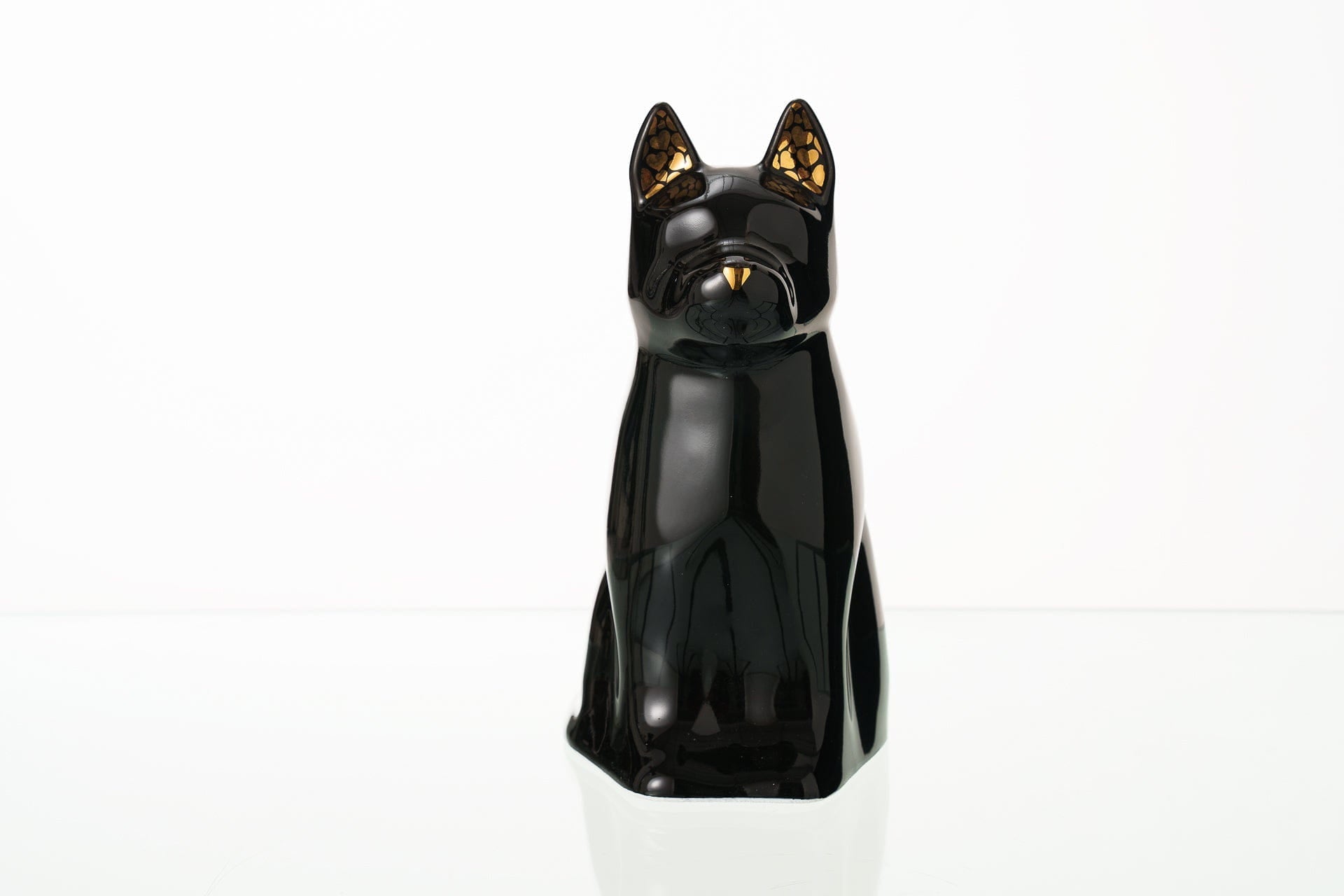 Pulvis Art Urns Pet Urn "Barkley" Pet Urn for Dog - Black | Ceramic | Handmade