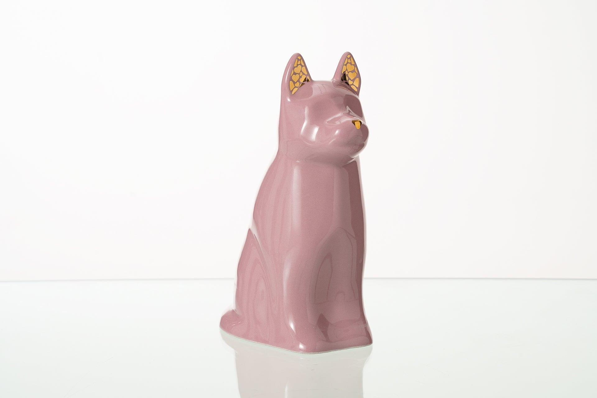 Pulvis Art Urns Pet Urn "Barkley" Pet Urn for Dog - Pink | Ceramic | Handmade