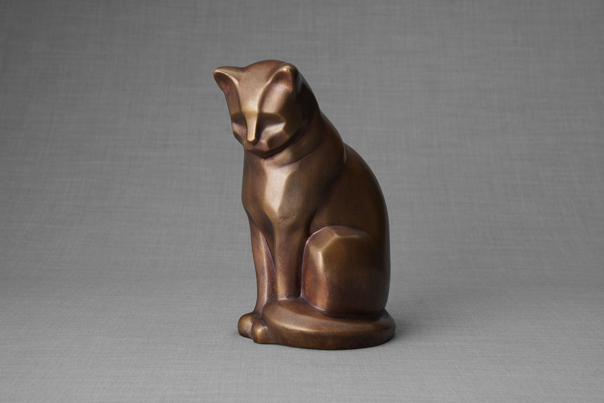 Cast Bronze Cat Urn "Neko" | Premium Quality Bronze