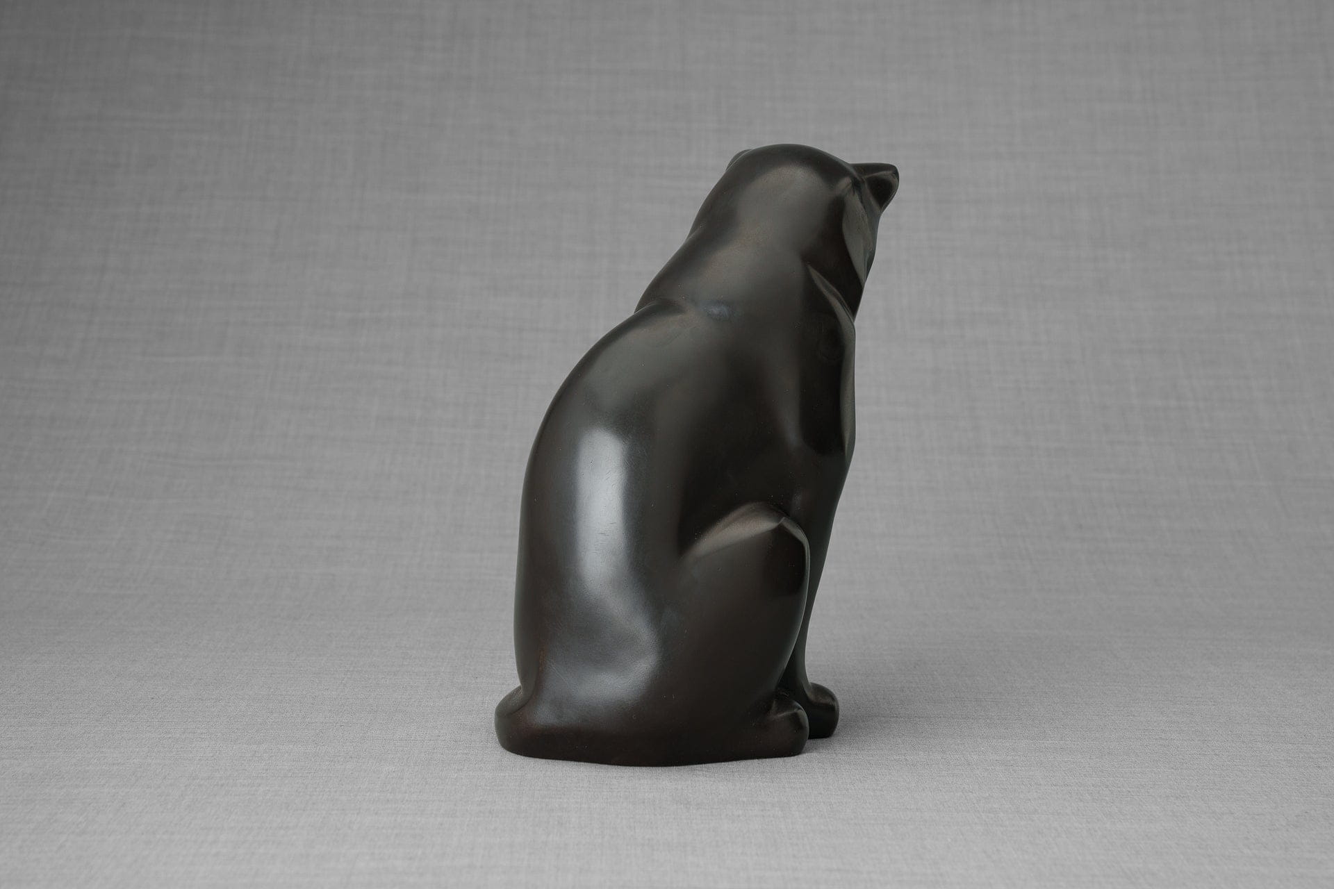Pulvis Art Urns Pet Urn Cast Bronze Cat Urn "Neko" | Dark Matte Patina |Cast Bronze