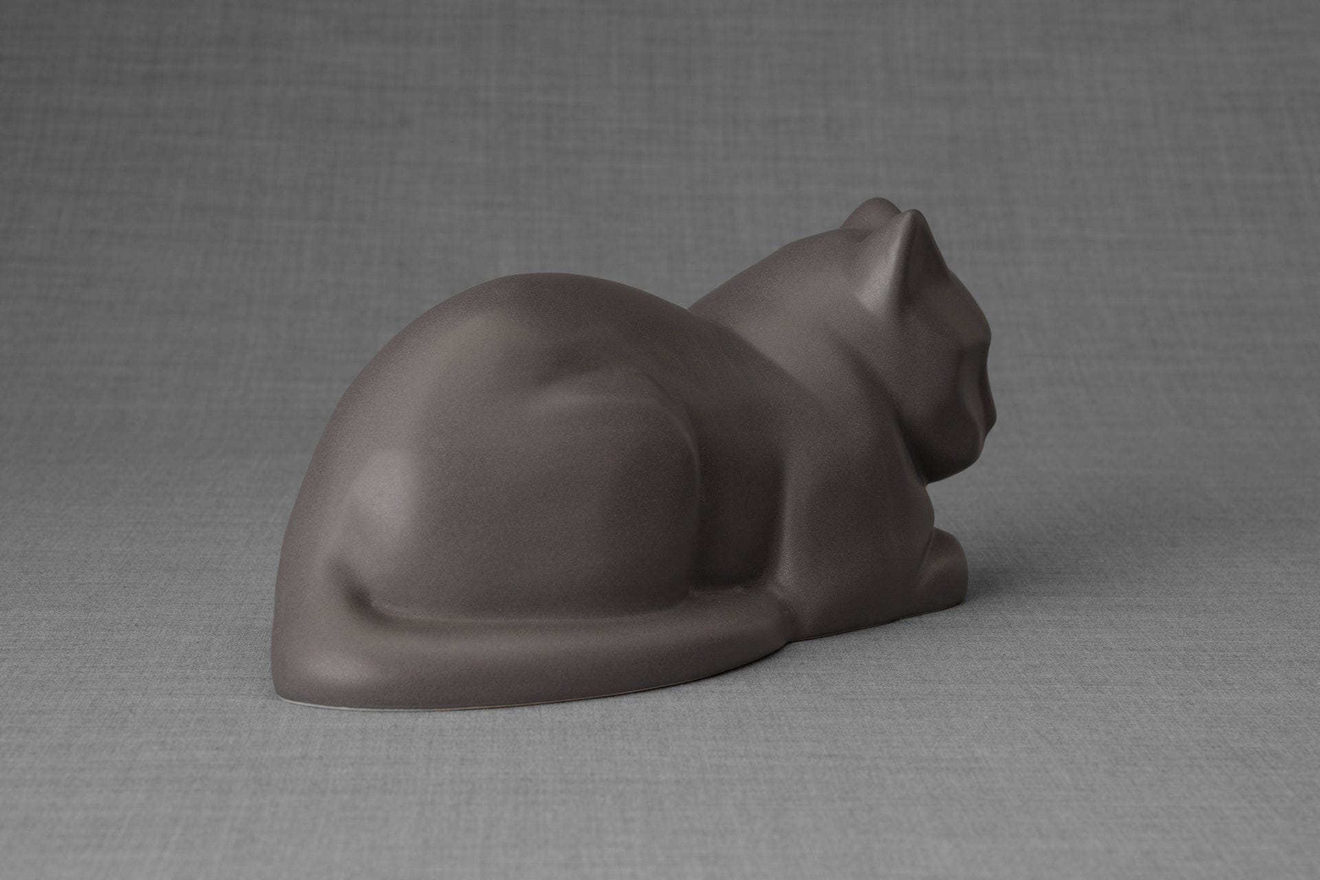 Pulvis Art Urns Pet Urn Cat Cremation Urn for Ashes - Gray Matte | Ceramic | Handmade