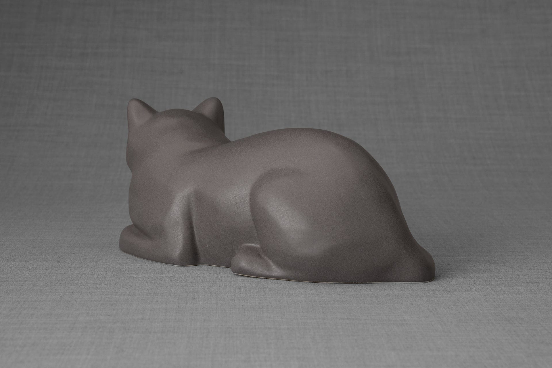 Pulvis Art Urns Pet Urn Cat Cremation Urn for Ashes - Gray Matte | Ceramic | Handmade