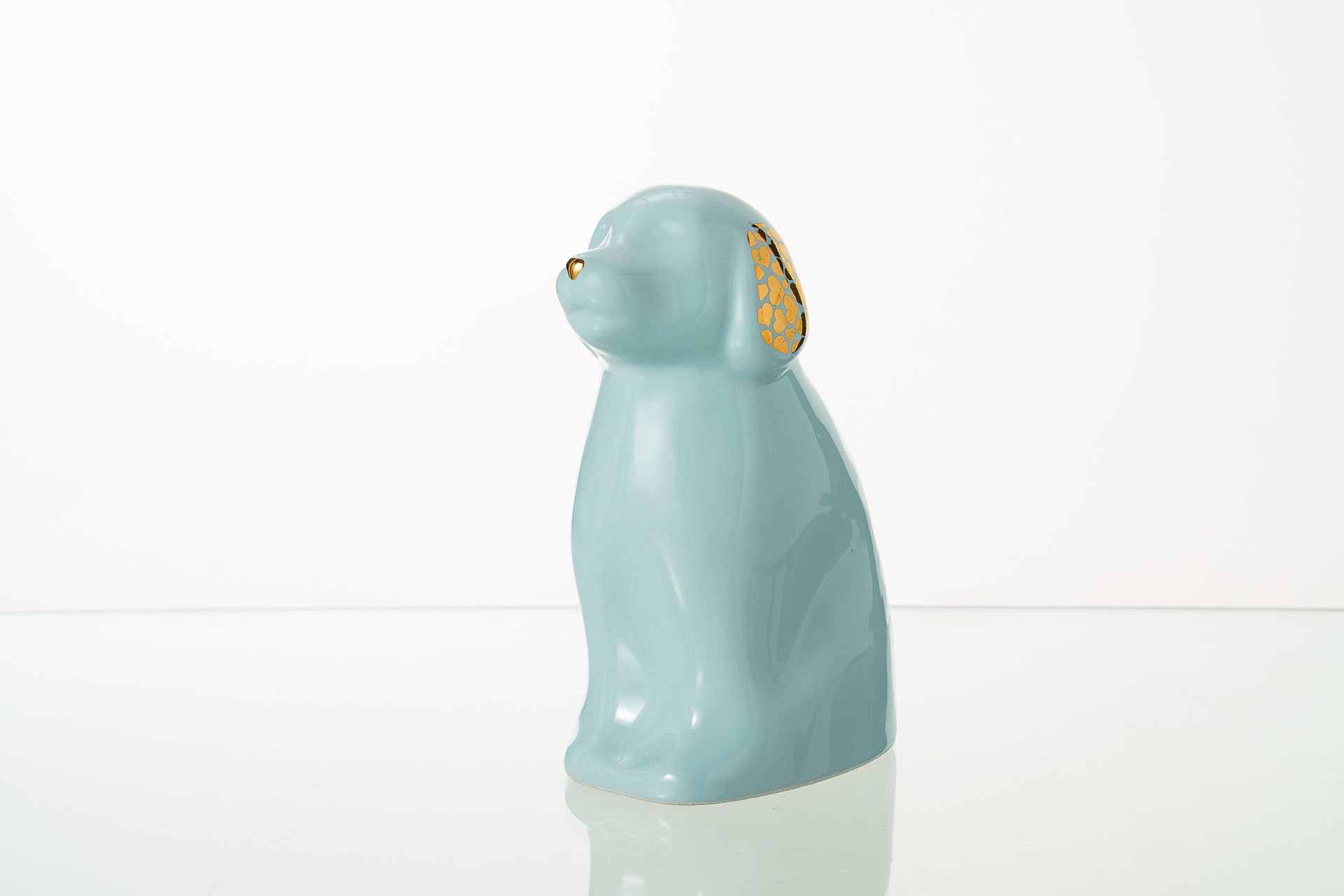 Pulvis Art Urns Pet Urn "Cuddle" Pet Urn for Dog - Baby Blue | Ceramic | Handmade