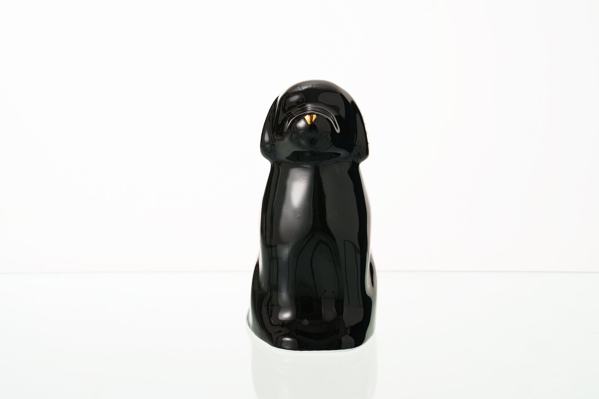 Pulvis Art Urns Pet Urn "Cuddle" Pet Urn for Dog - Black | Ceramic | Handmade