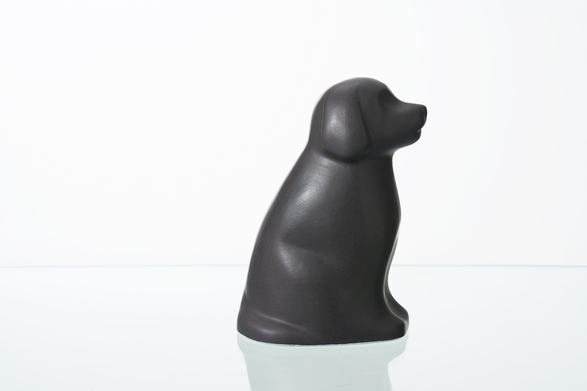 Pulvis Art Urns Pet Urn "Cuddle" Pet Urn for Dog - Grey Matte | Ceramic | Handmade