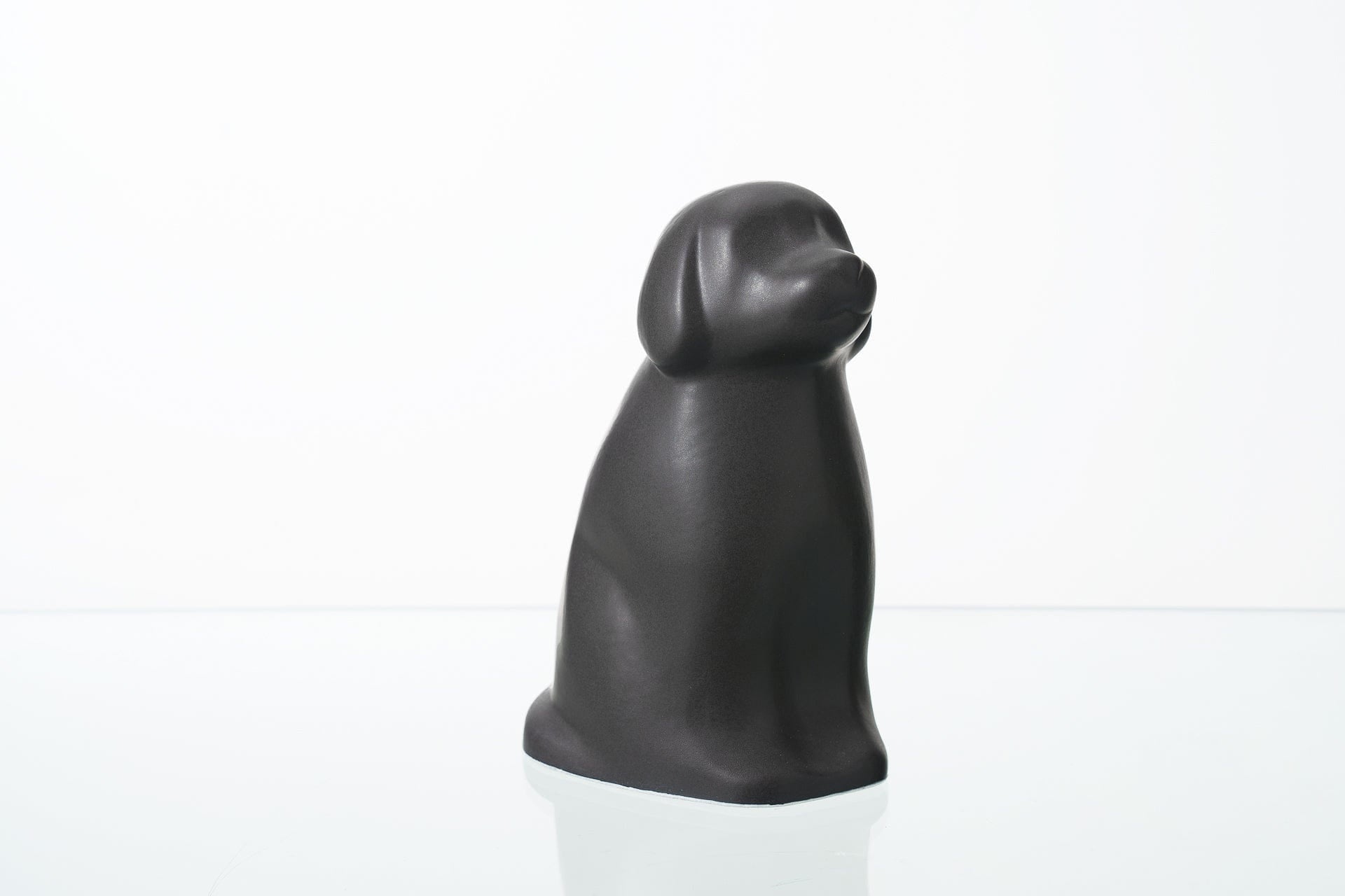 Pulvis Art Urns Pet Urn "Cuddle" Pet Urn for Dog - Grey Matte | Ceramic | Handmade