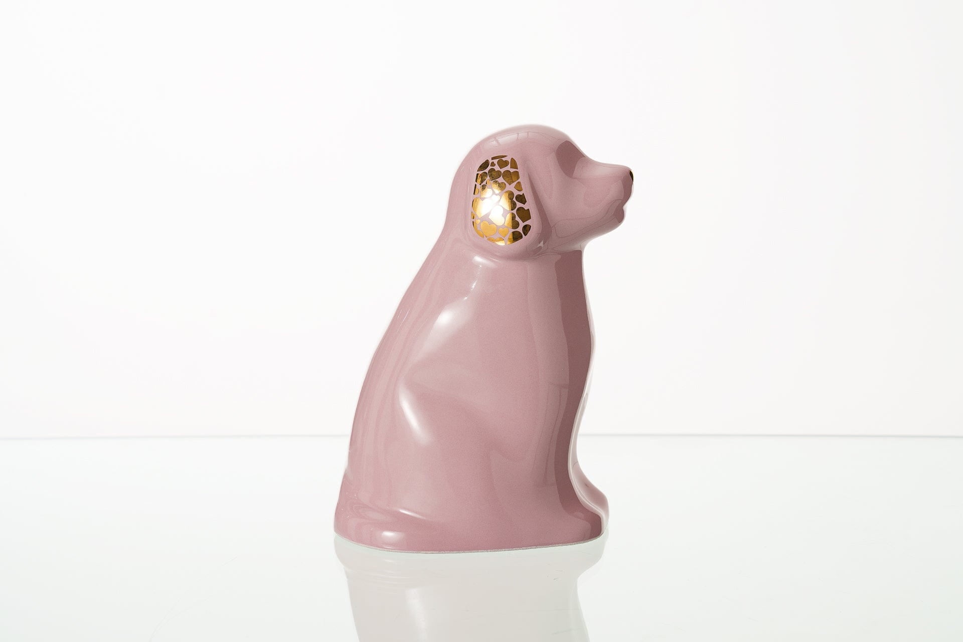 Pulvis Art Urns Pet Urn "Cuddle" Pet Urn for Dog - Pink | Ceramic | Handmade