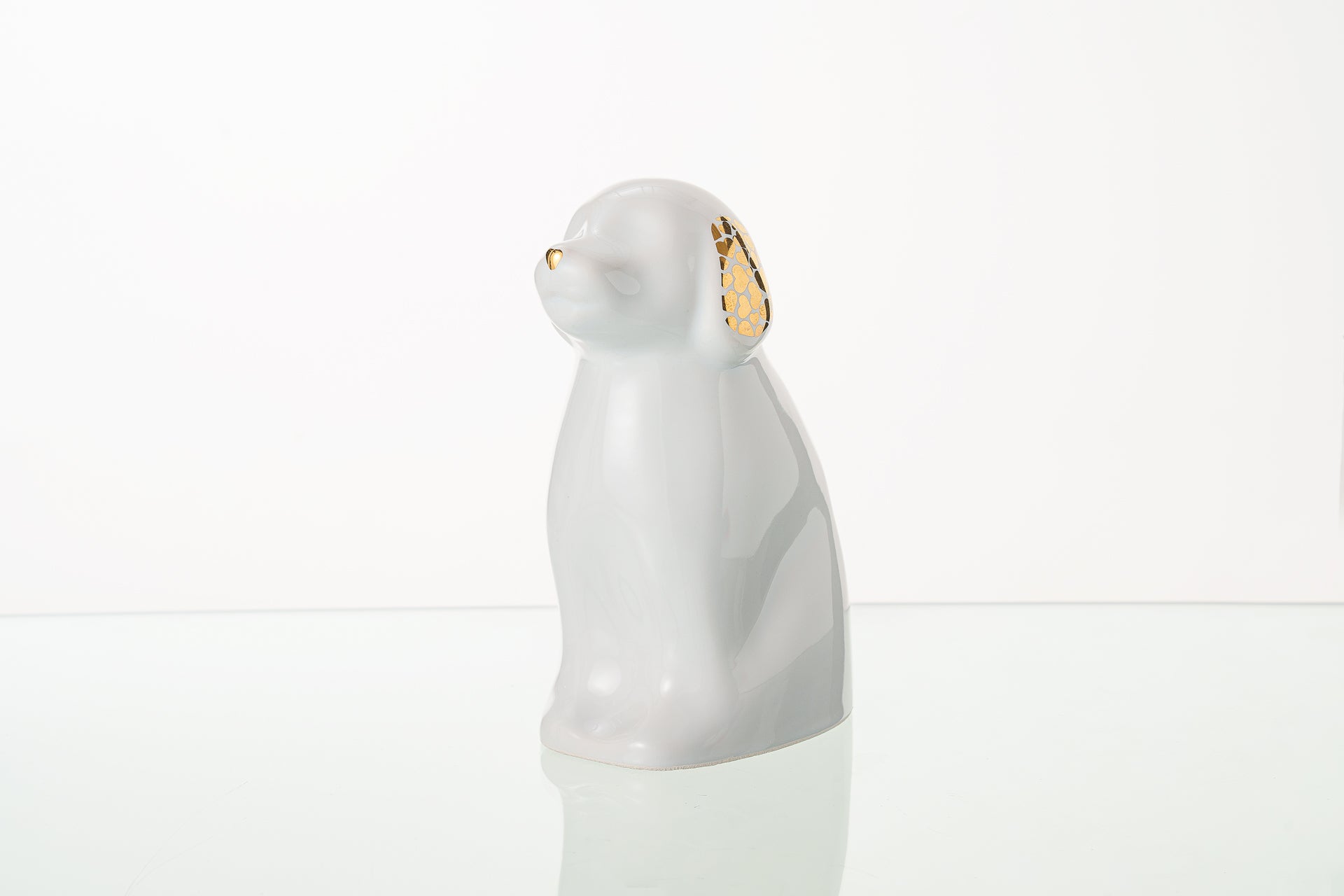 Pulvis Art Urns Pet Urn "Cuddle" Pet Urn for Dog - White | Ceramic | Handmade