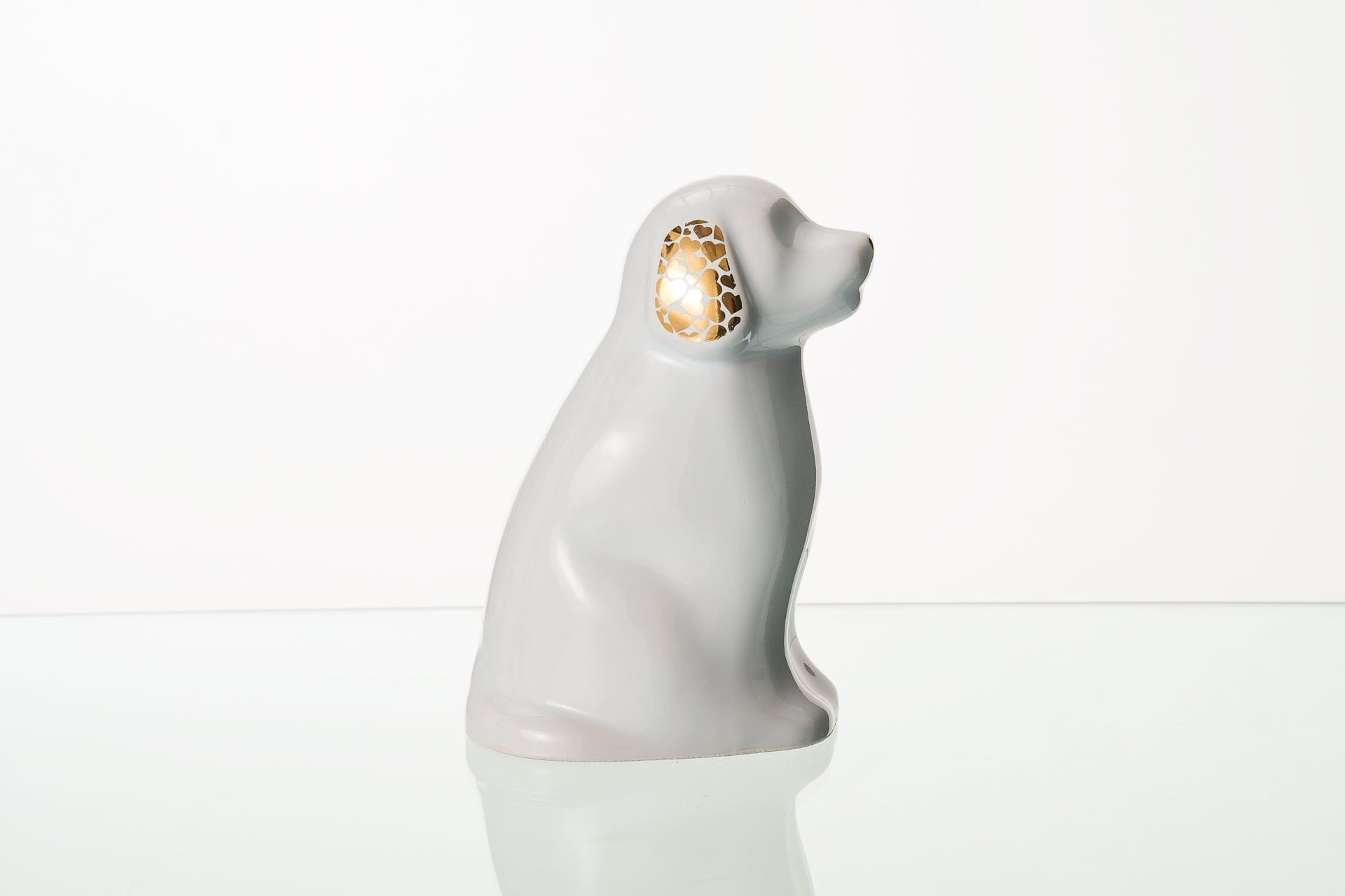 Pulvis Art Urns Pet Urn "Cuddle" Pet Urn for Dog - White | Ceramic | Handmade