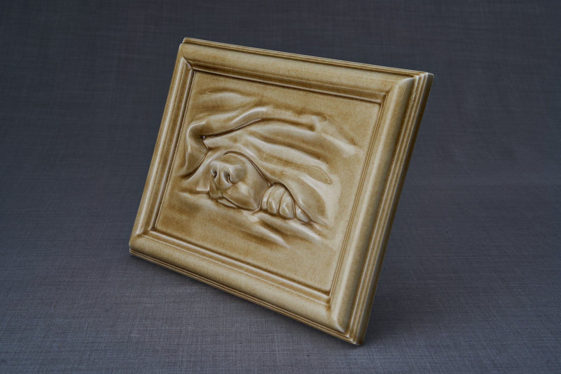 Dog Cremation Urn for Ashes - Dark Sand | Ceramic | Handmade