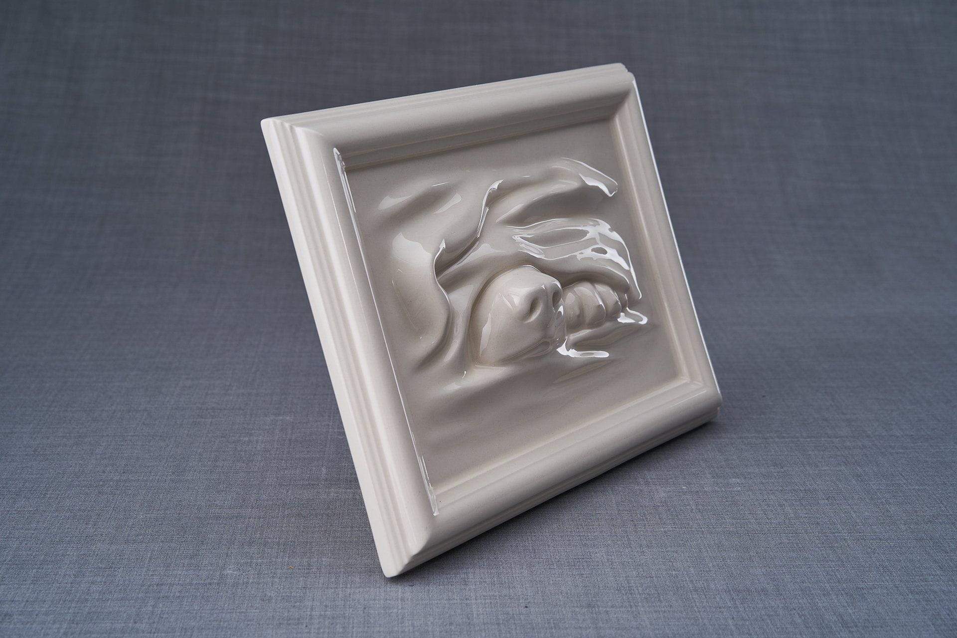 Dog Cremation Urn for Ashes - Transparent | Ceramic | Handmade